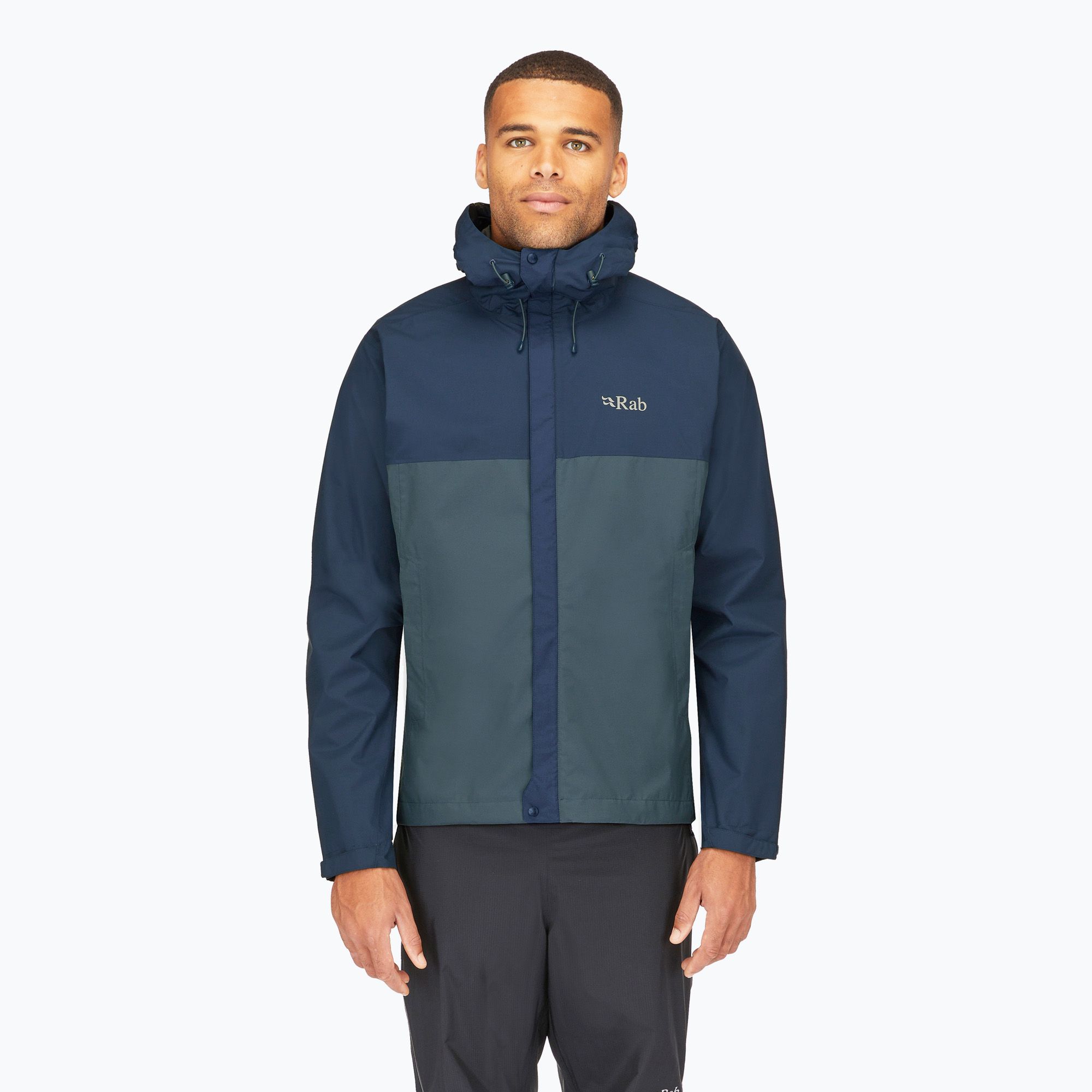 Kurtka przeciwdeszczowa męska Rab Downpour Eco tempest blue/orion blue 