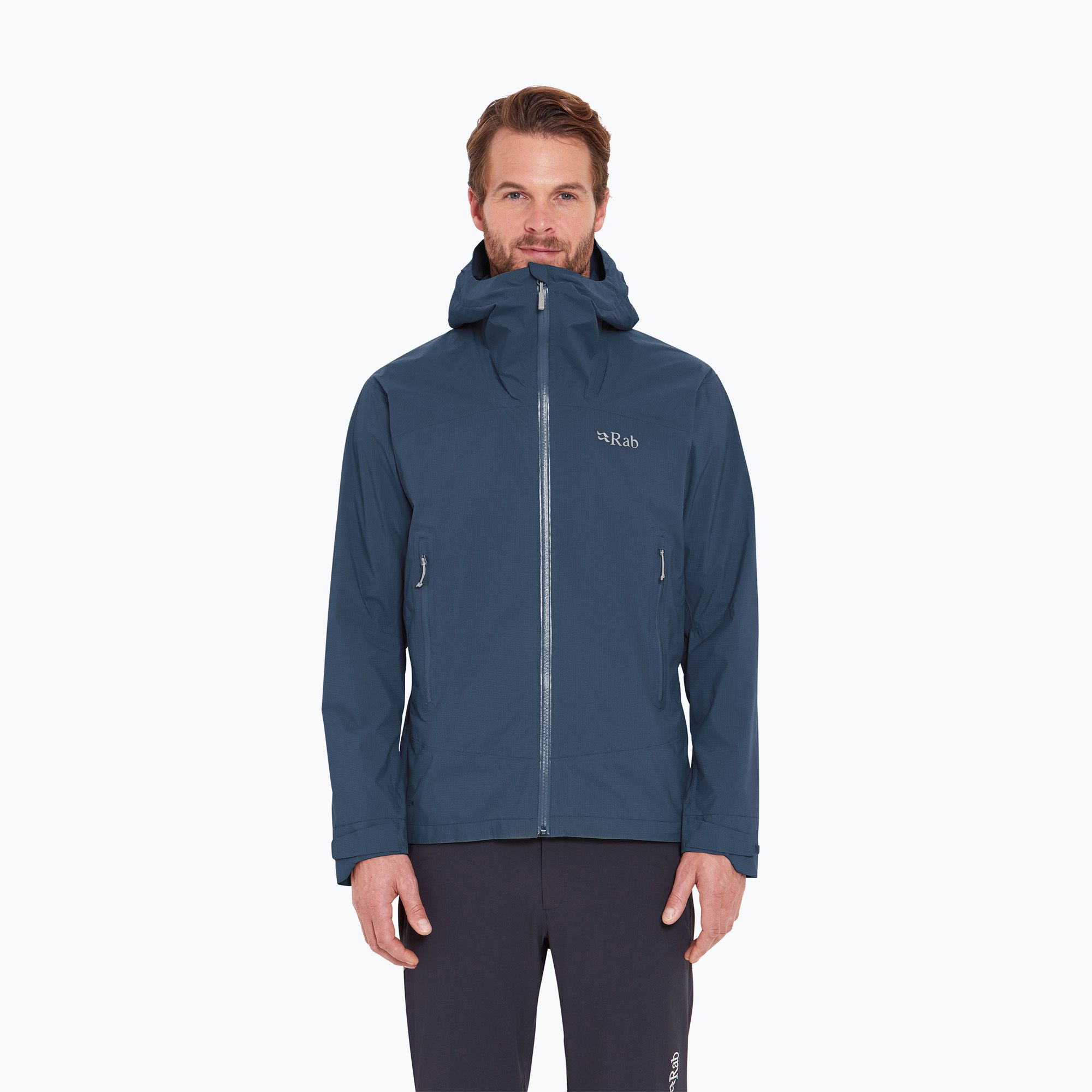 Kurtka przeciwdeszczowa męska Rab Downpour Light tempest blue 