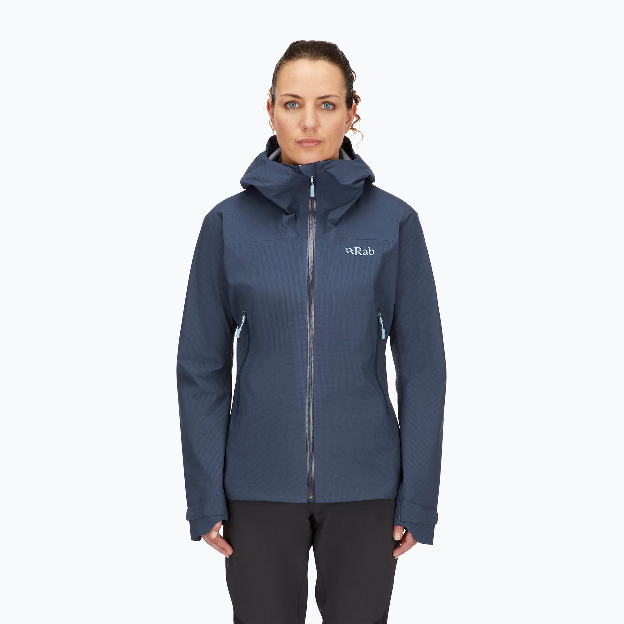 Kurtka przeciwdeszczowa damska Rab Downpour Light tempest blue 