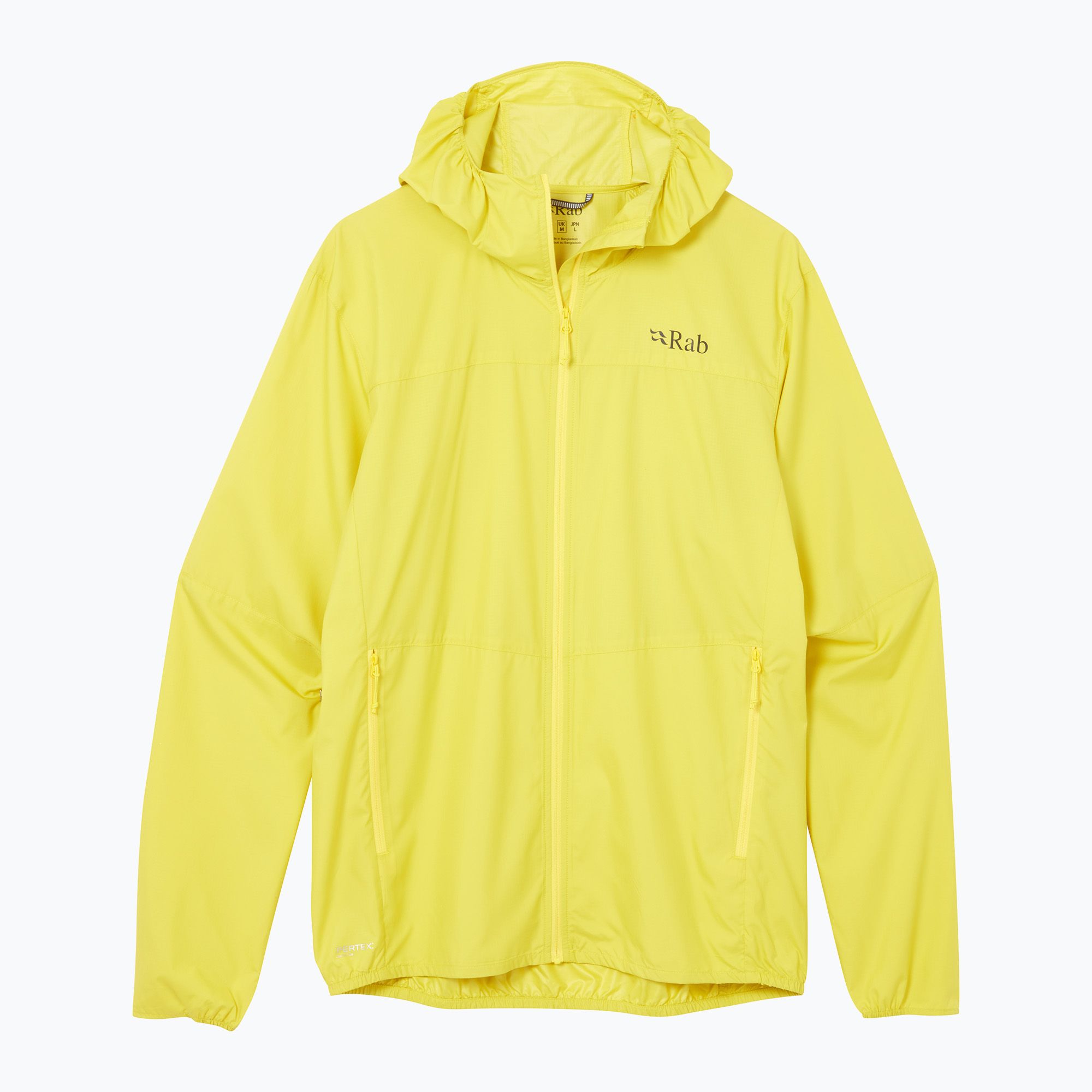 Kurtka przeciwiatrowa męska Rab Windgather Hoody pollen 