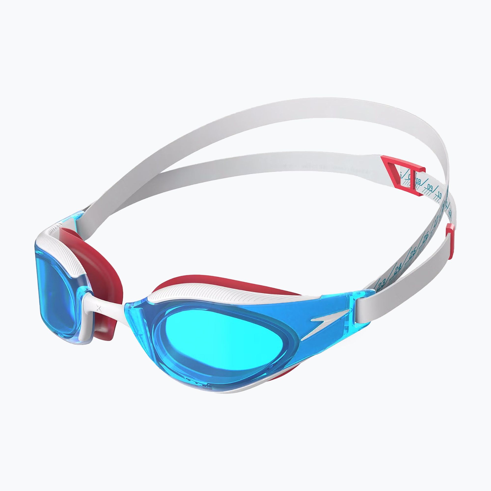 Okulary do pływania Speedo Fastskin Hyper Elite white/bolt/radiant red 