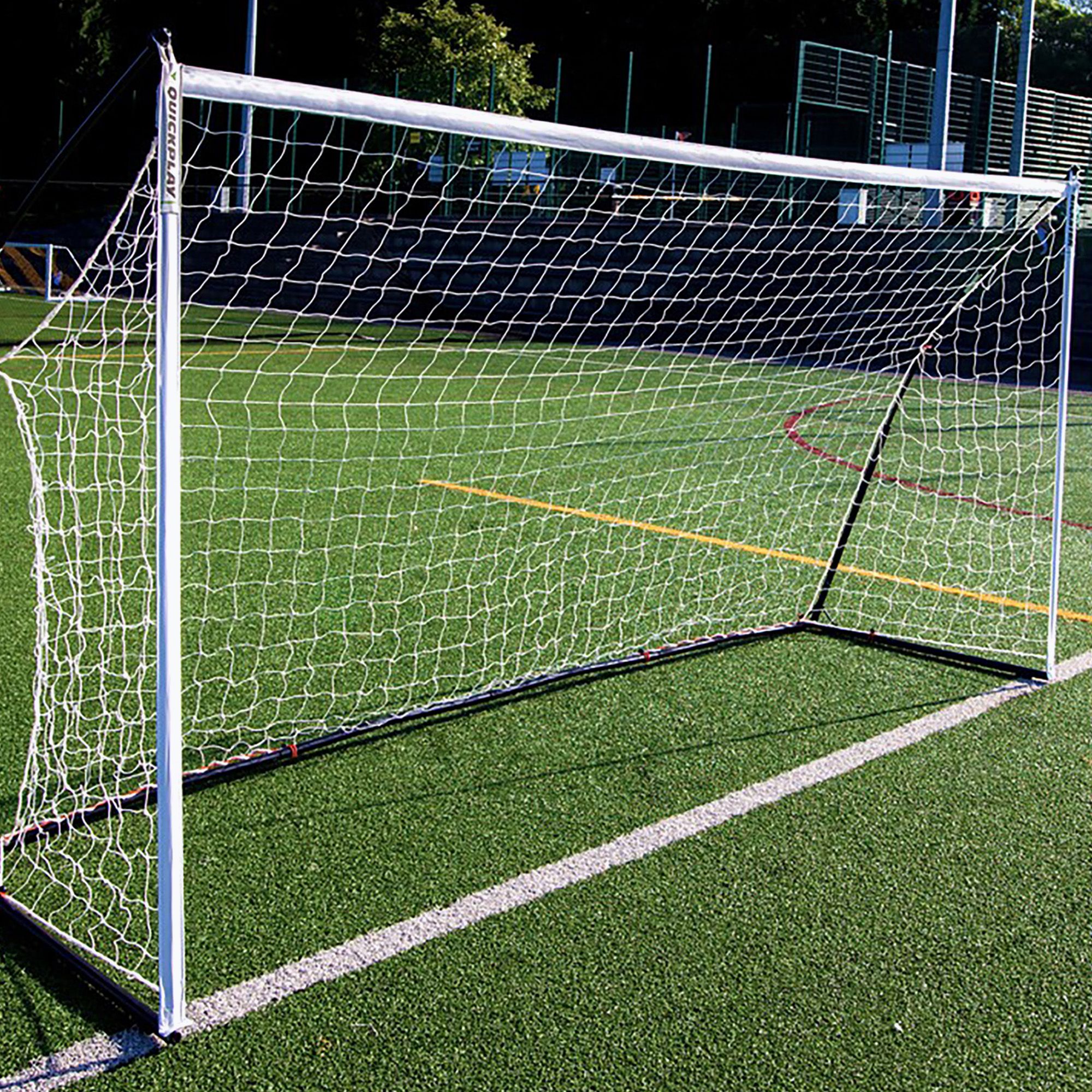 Bramka do piłki nożnej QuickPlay Kickster Elite 360 x 180 cm white/black 