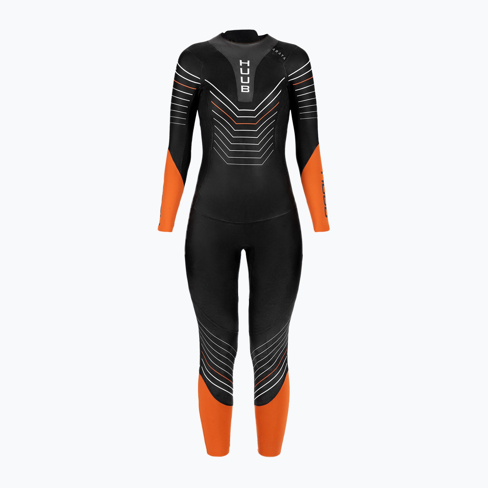 Pianka triathlonowa damska HUUB Araya 2:4 mm black/orange 