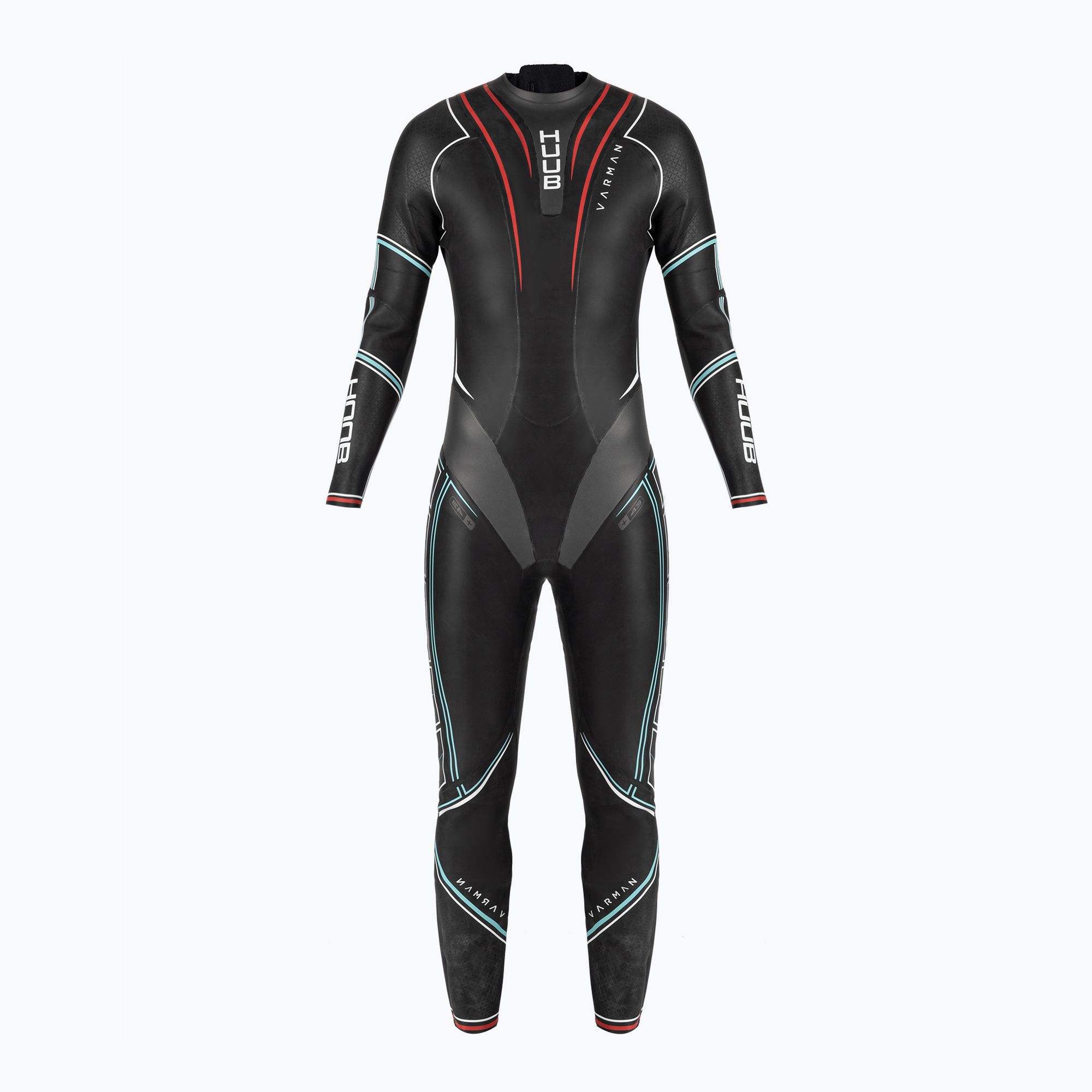 Pianka triathlonowa męska HUUB Varman Glacier 3:5 mm blue/red 