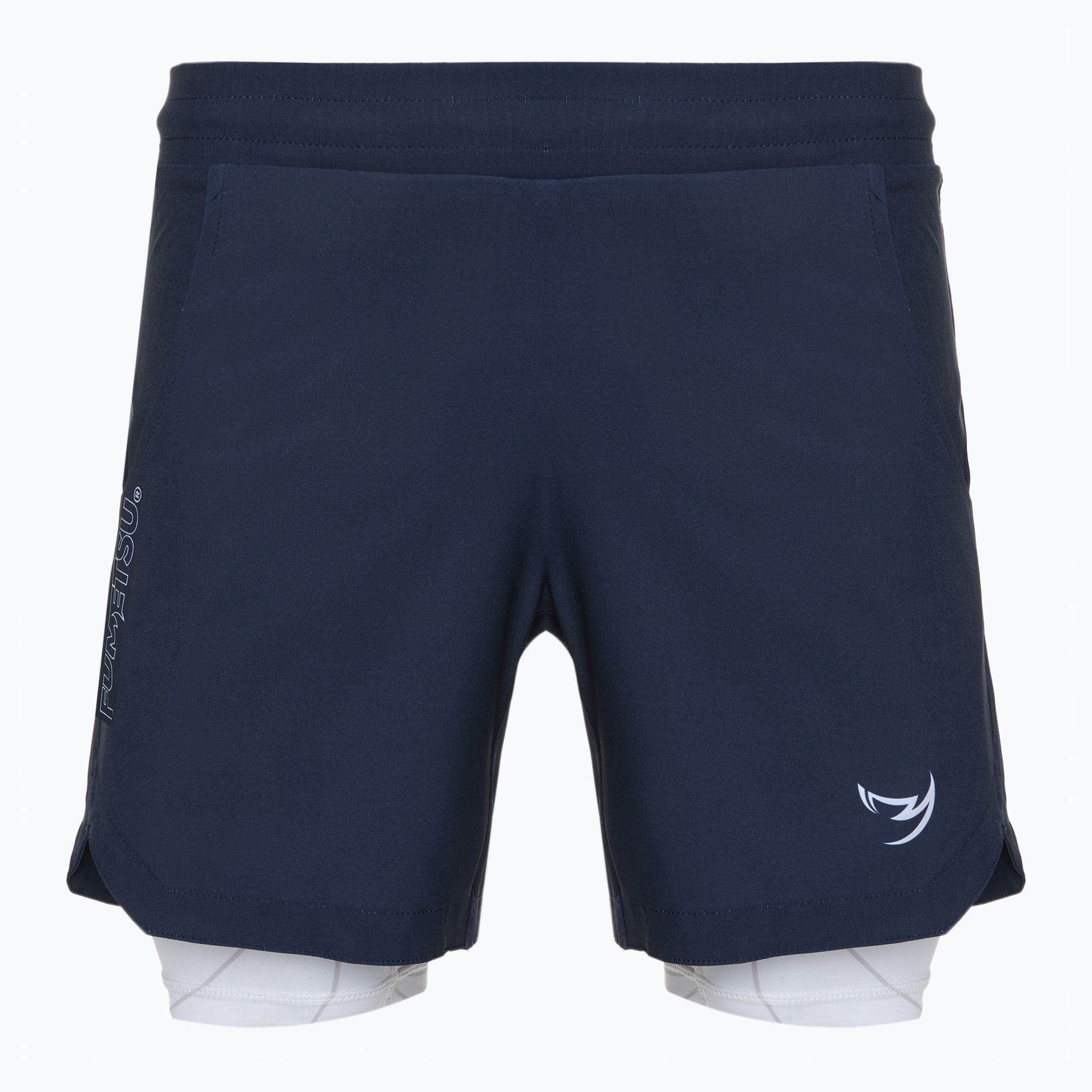 Spodenki treningowe męskie FUMETSU Icon Dual Layer Training navy/ white 