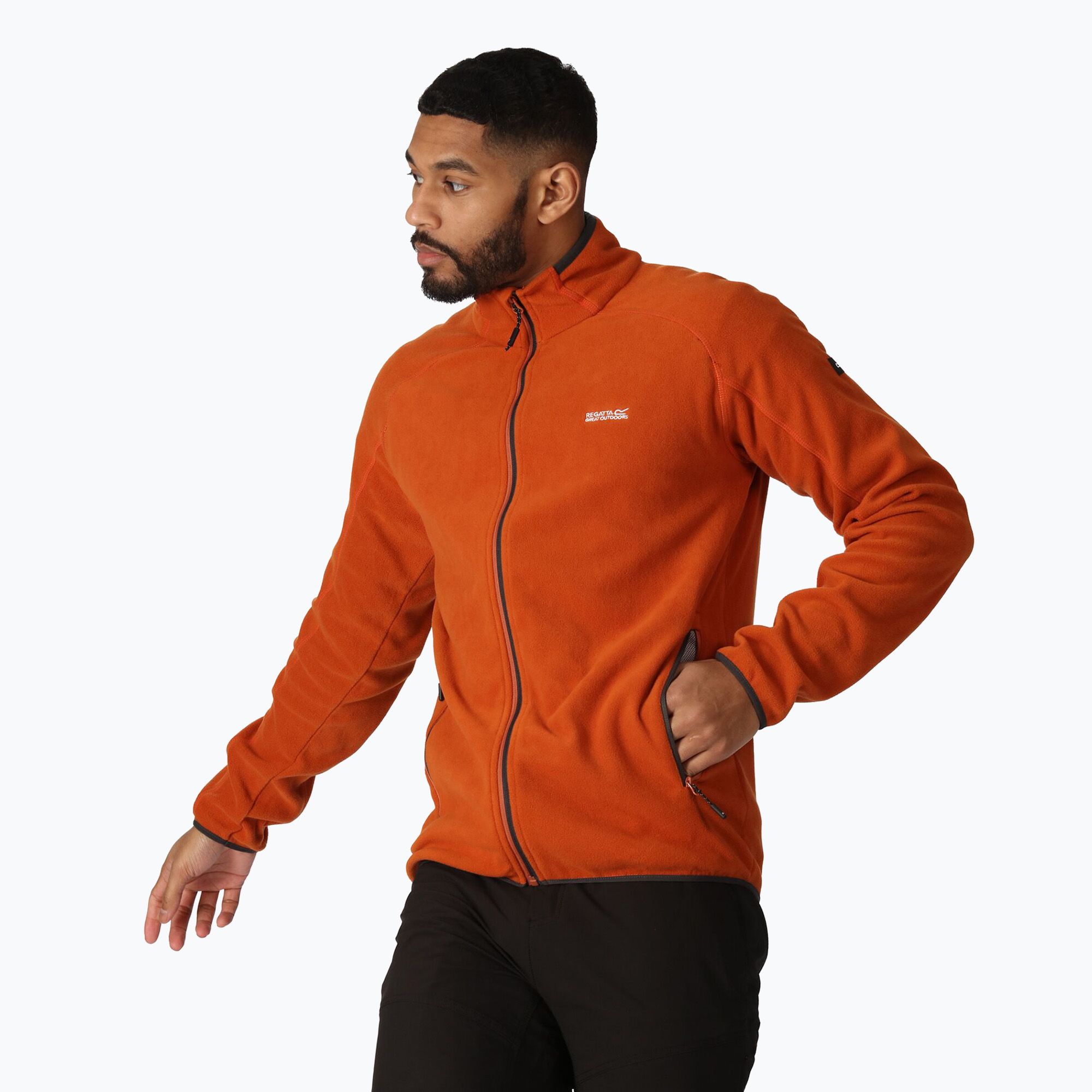 Bluza polarowa męska REGATTA Hadfield burnt copper 