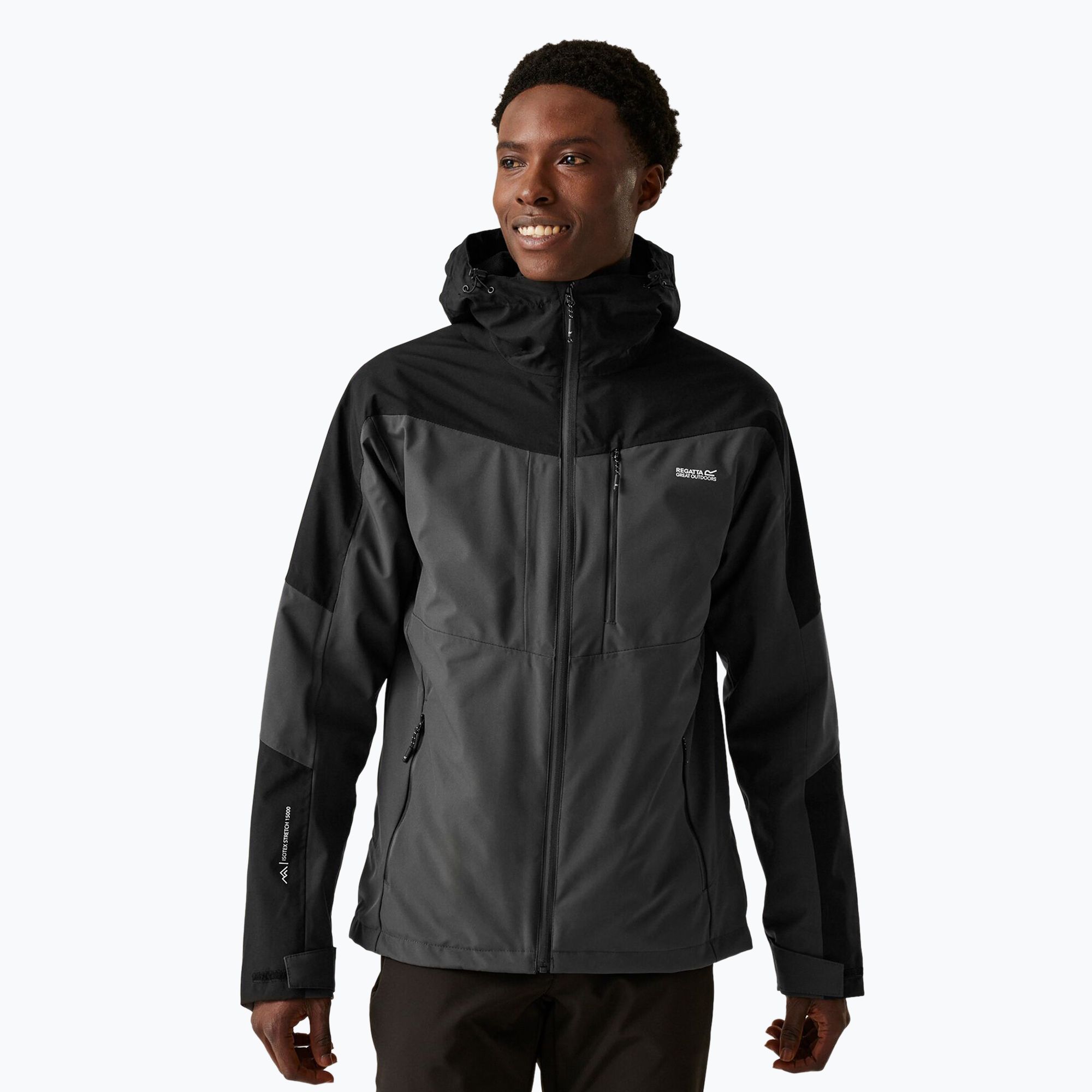 Kurtka 3w1 męska REGATTA Wentwood IX ash/black 