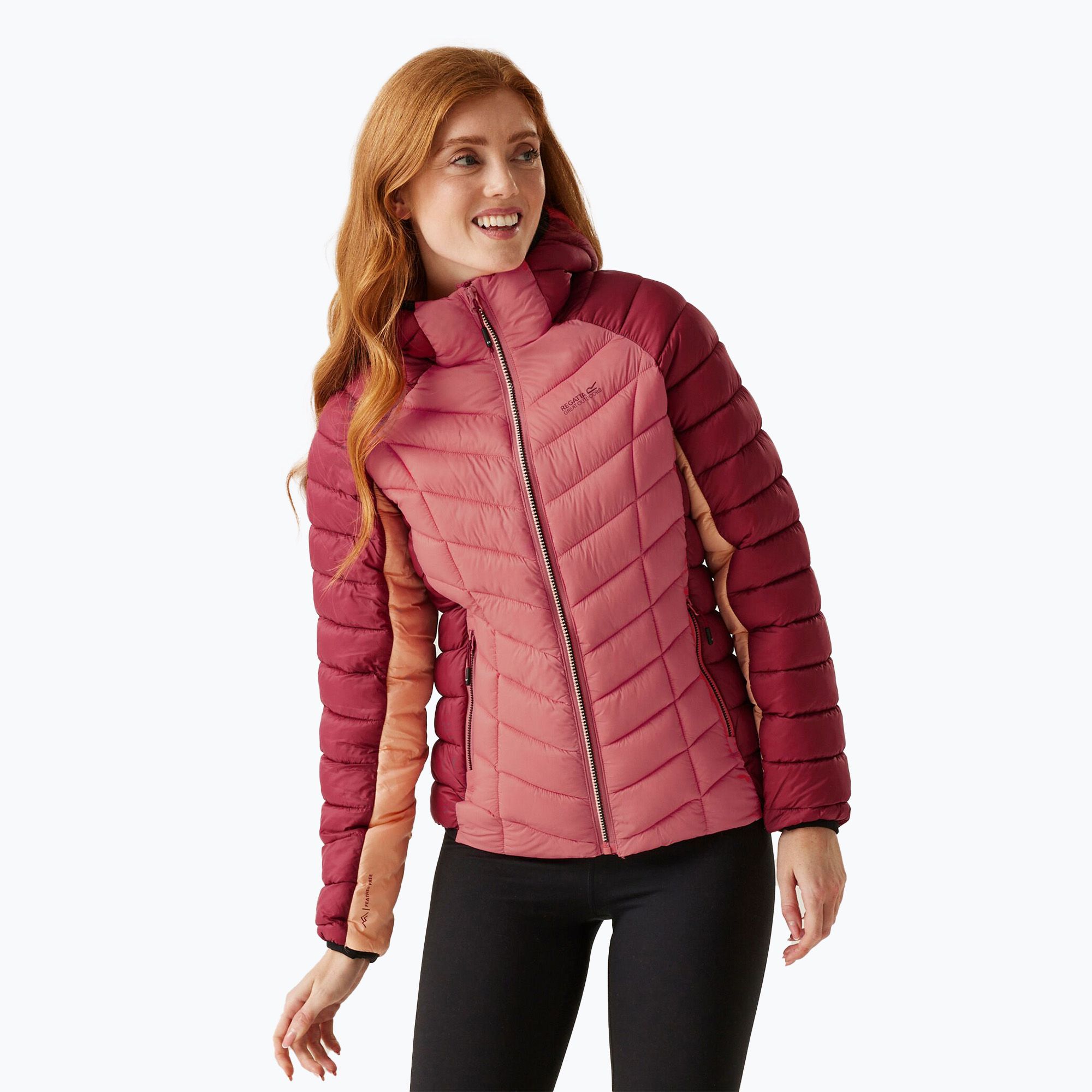 Kurtka damska REGATTA Hooded Dalent rumba red/mineral red 