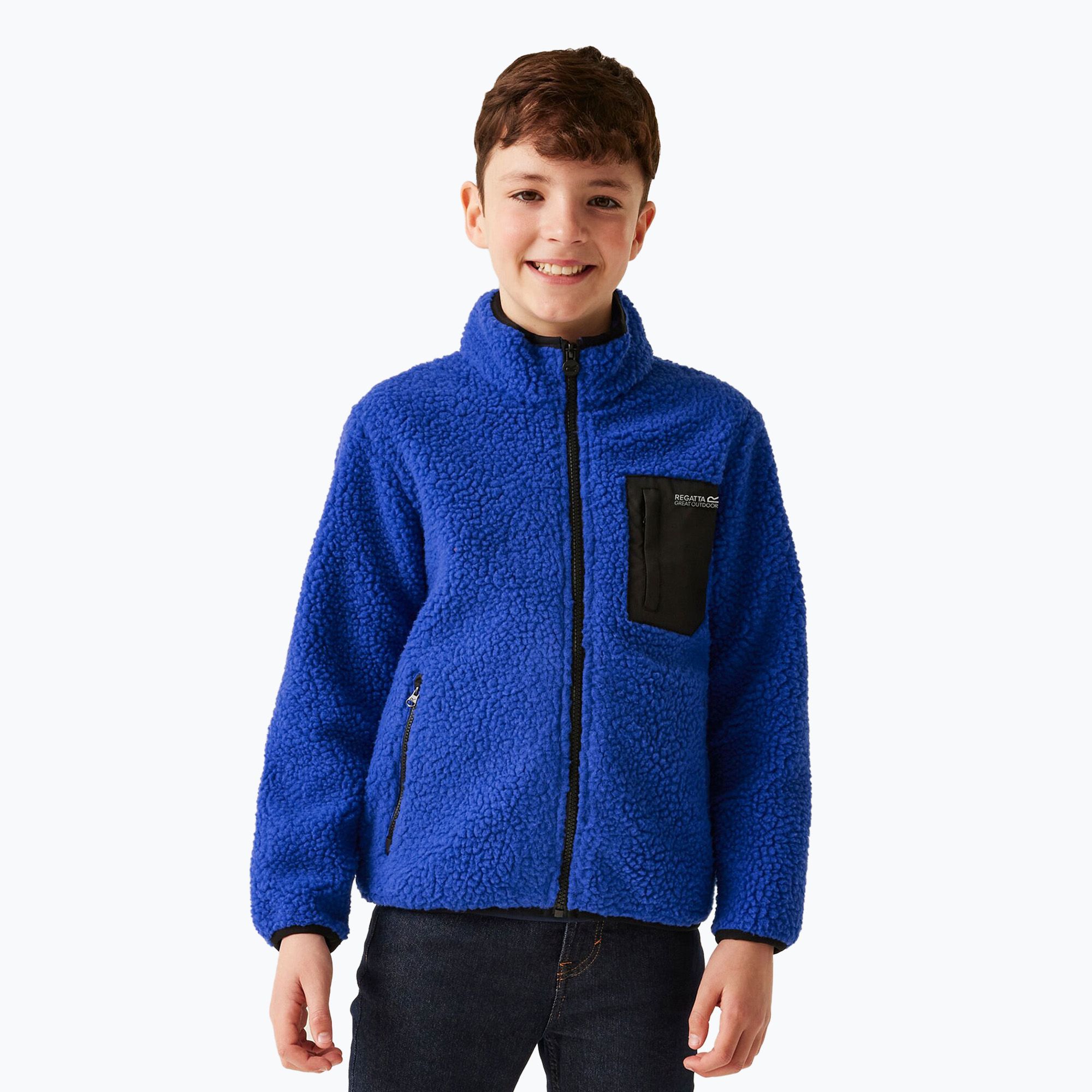 Bluza polarowa dziecięca REGATTA Junior Frankie Full Zip olympian blu 