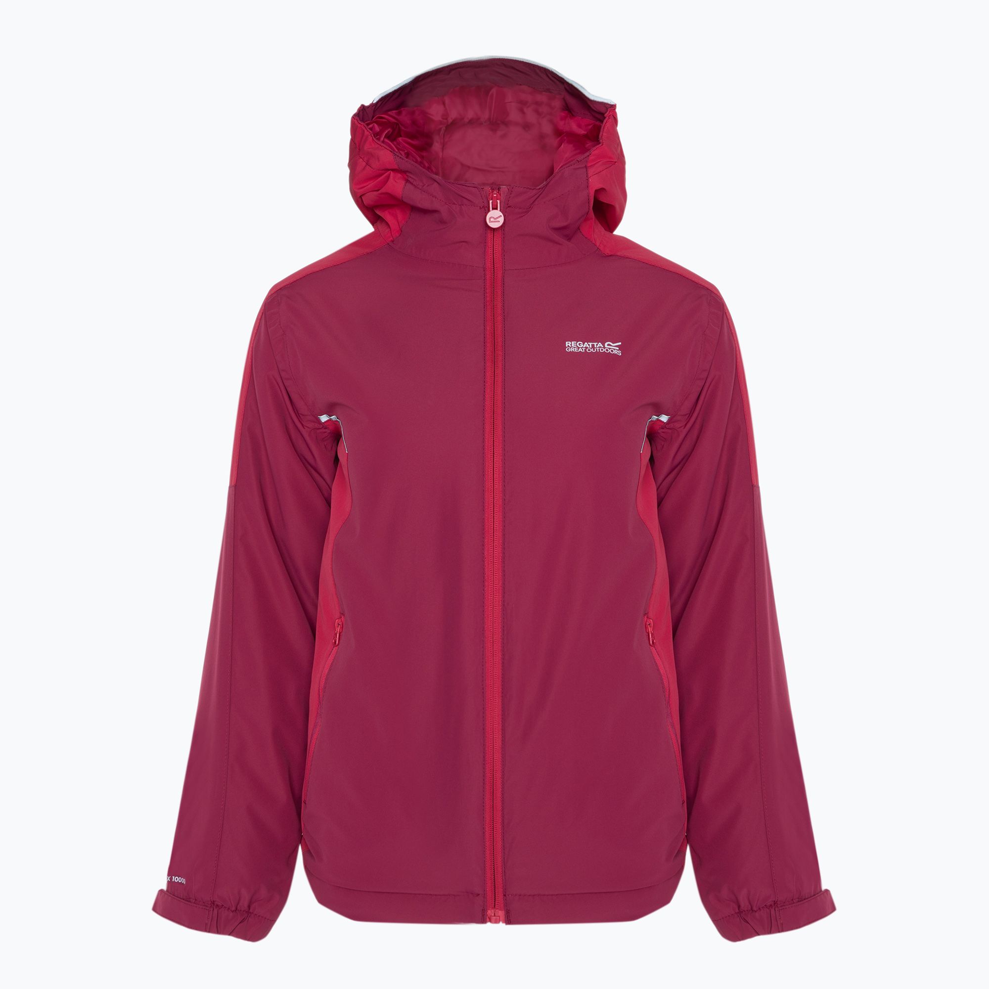 Kurtka przeciwdeszczowa dziecięca REGATTA Hurdle V berry pink/pink potion 
