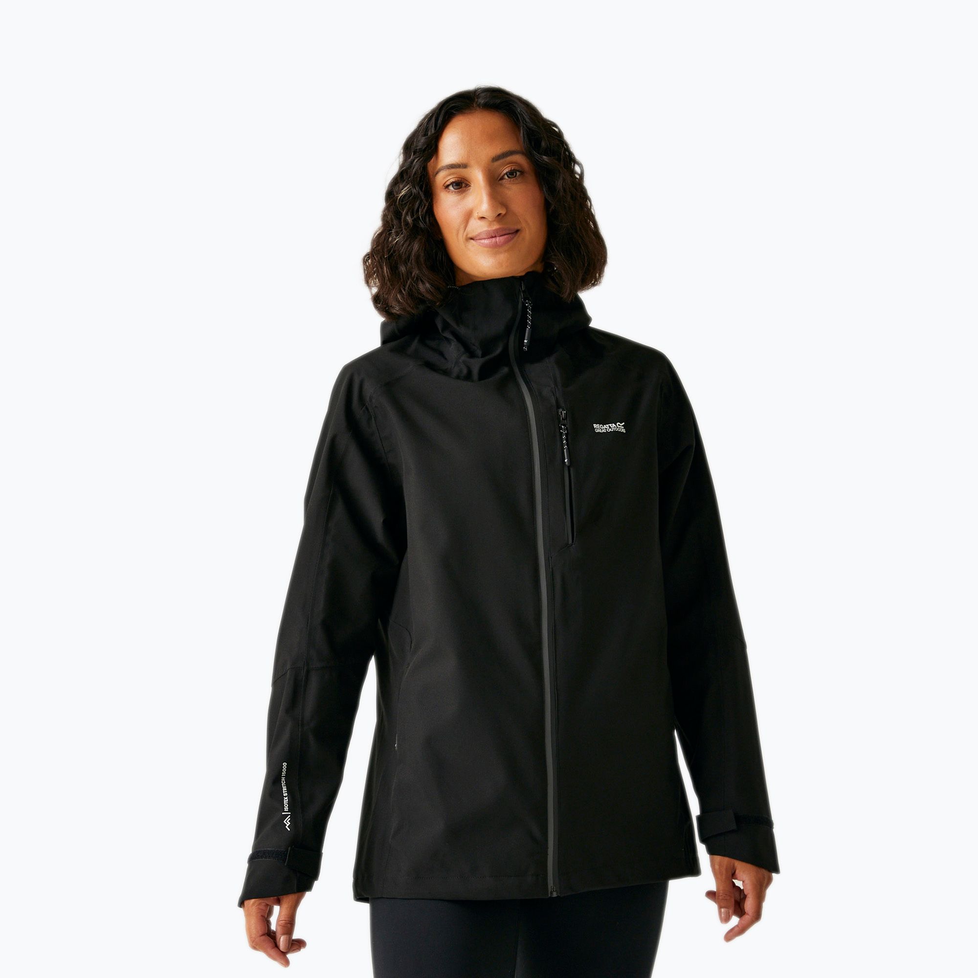 Kurtka przeciwdeszczowa damska REGATTA Birchdale II black/seal grey 