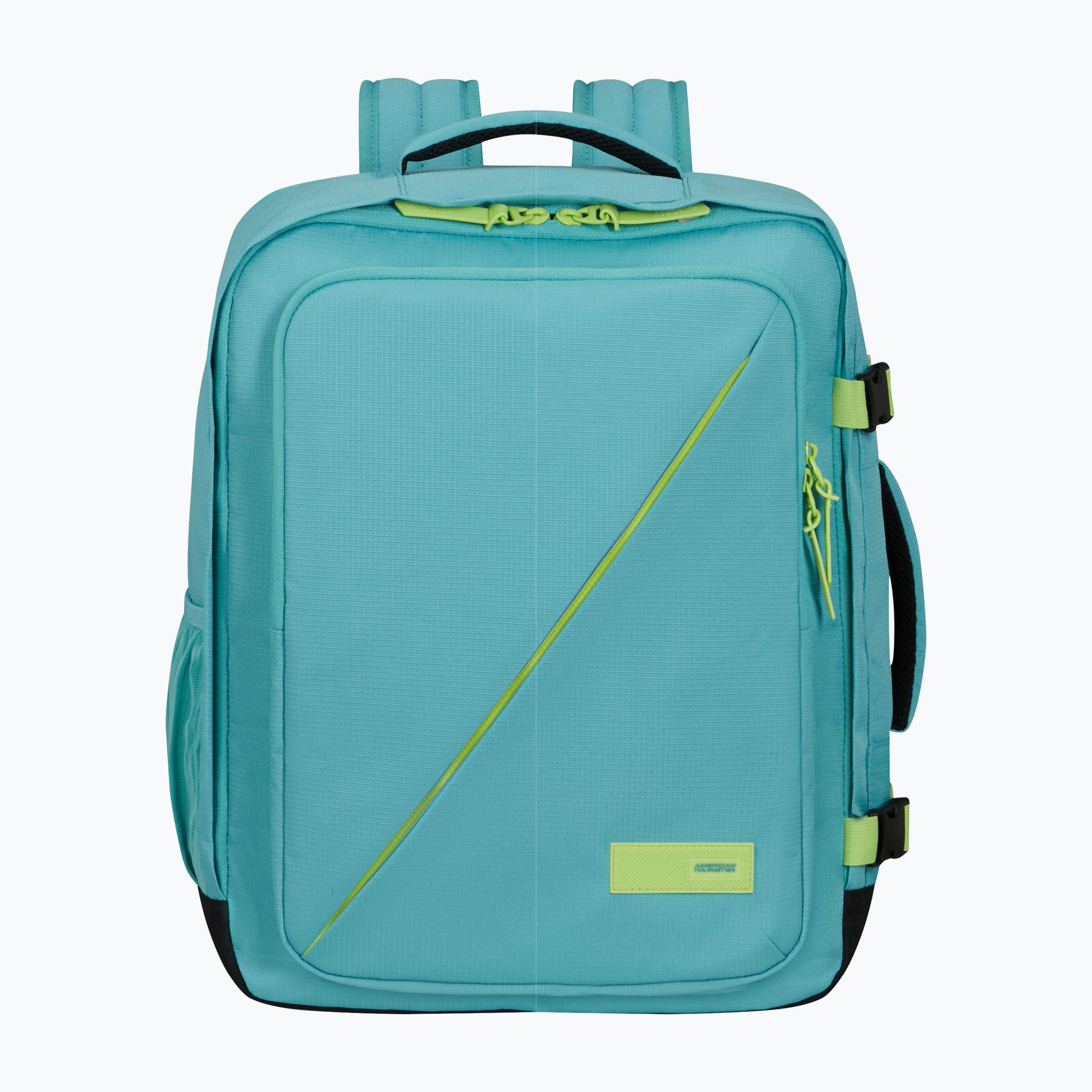 Plecak American Tourister Take2cabin M 38 l dusty turquoise / lime 