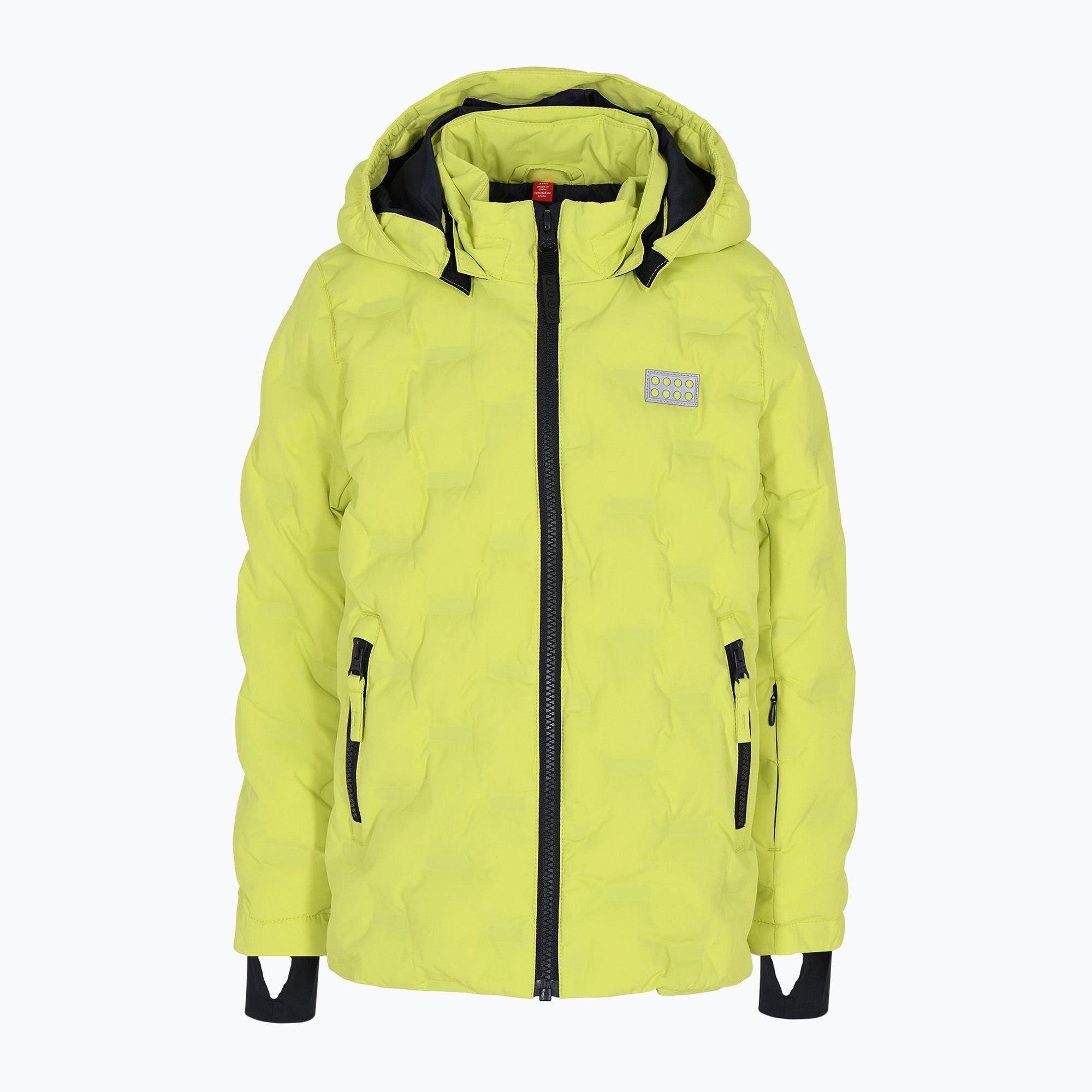 Kurtka narciarska dziecięca LEGO Lwjipe 706 lime green 