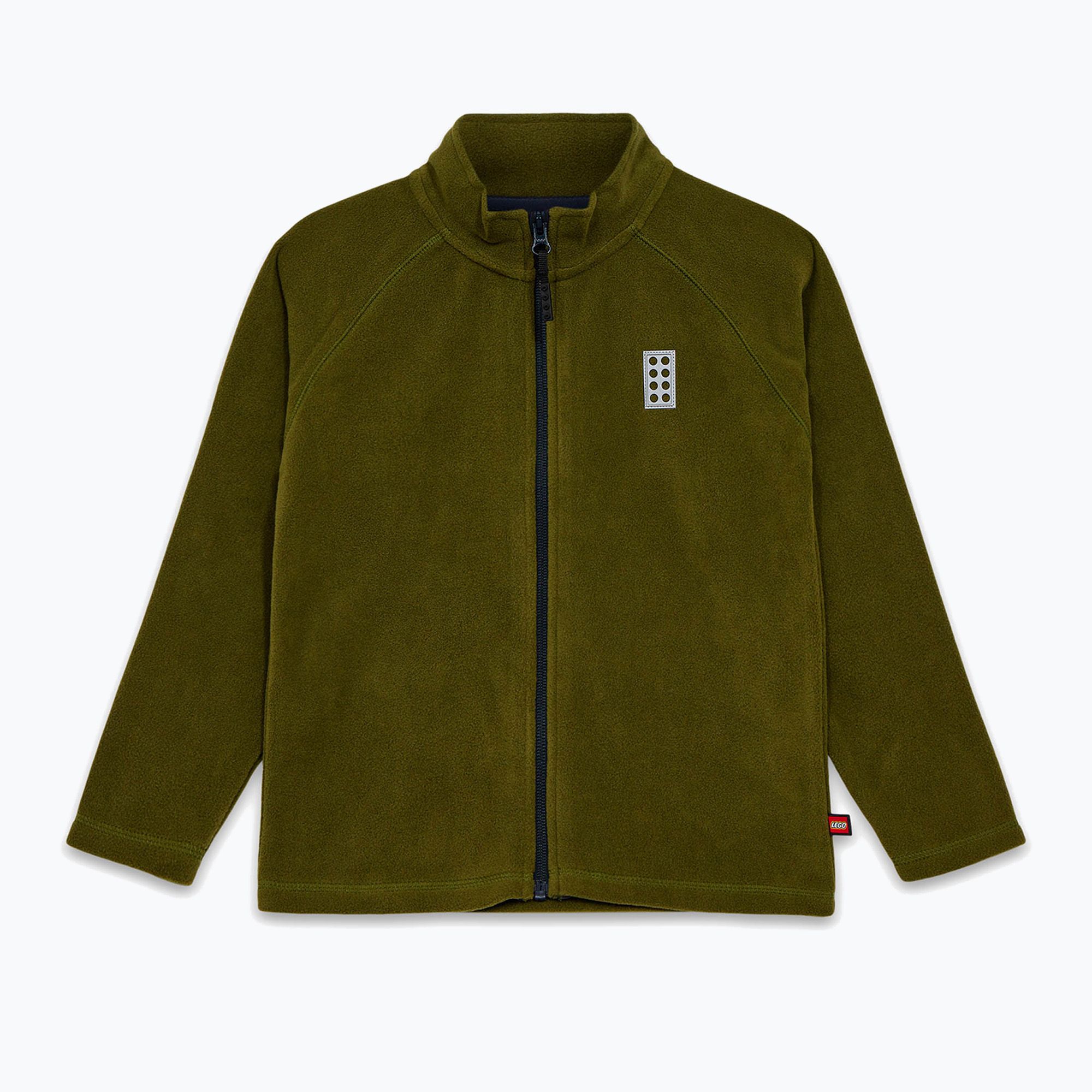 Bluza polarowa dziecięca LEGO Lwsinclair 703 dark khaki 