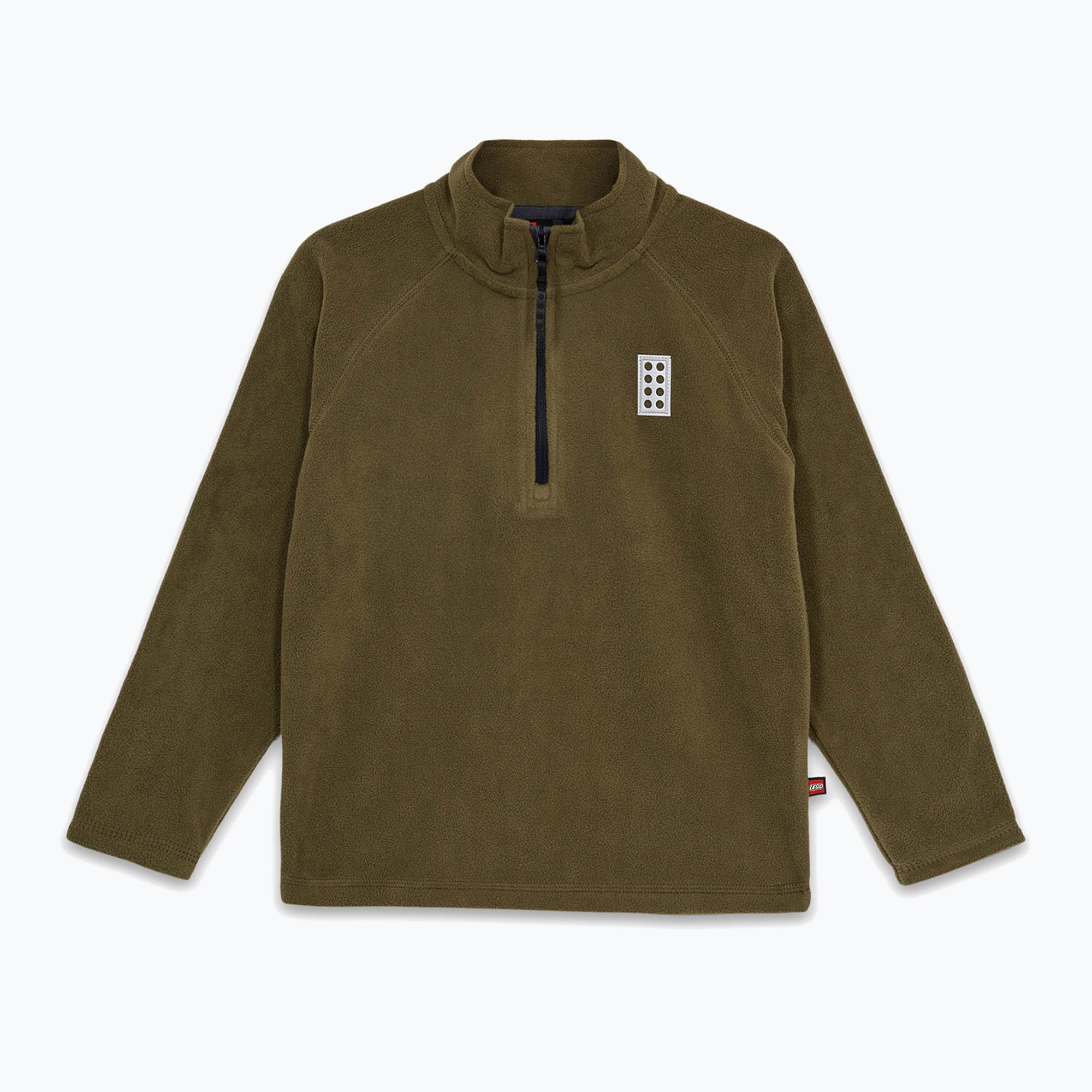 Bluza polarowa dziecięca LEGO Lwsinclair 702 dark khaki 