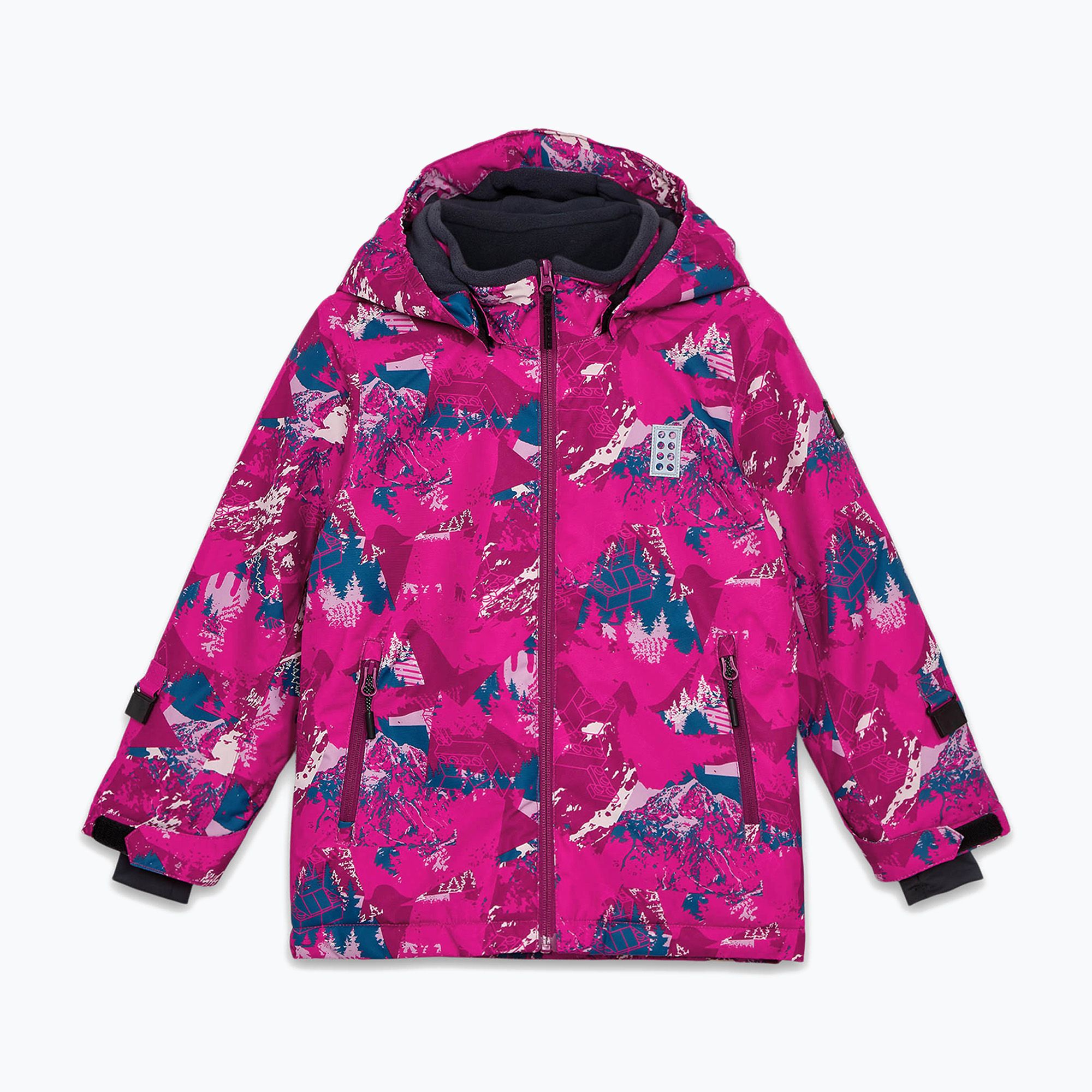 Kurtka narciarska dziecięca LEGO Lwjad 710 dark pink 