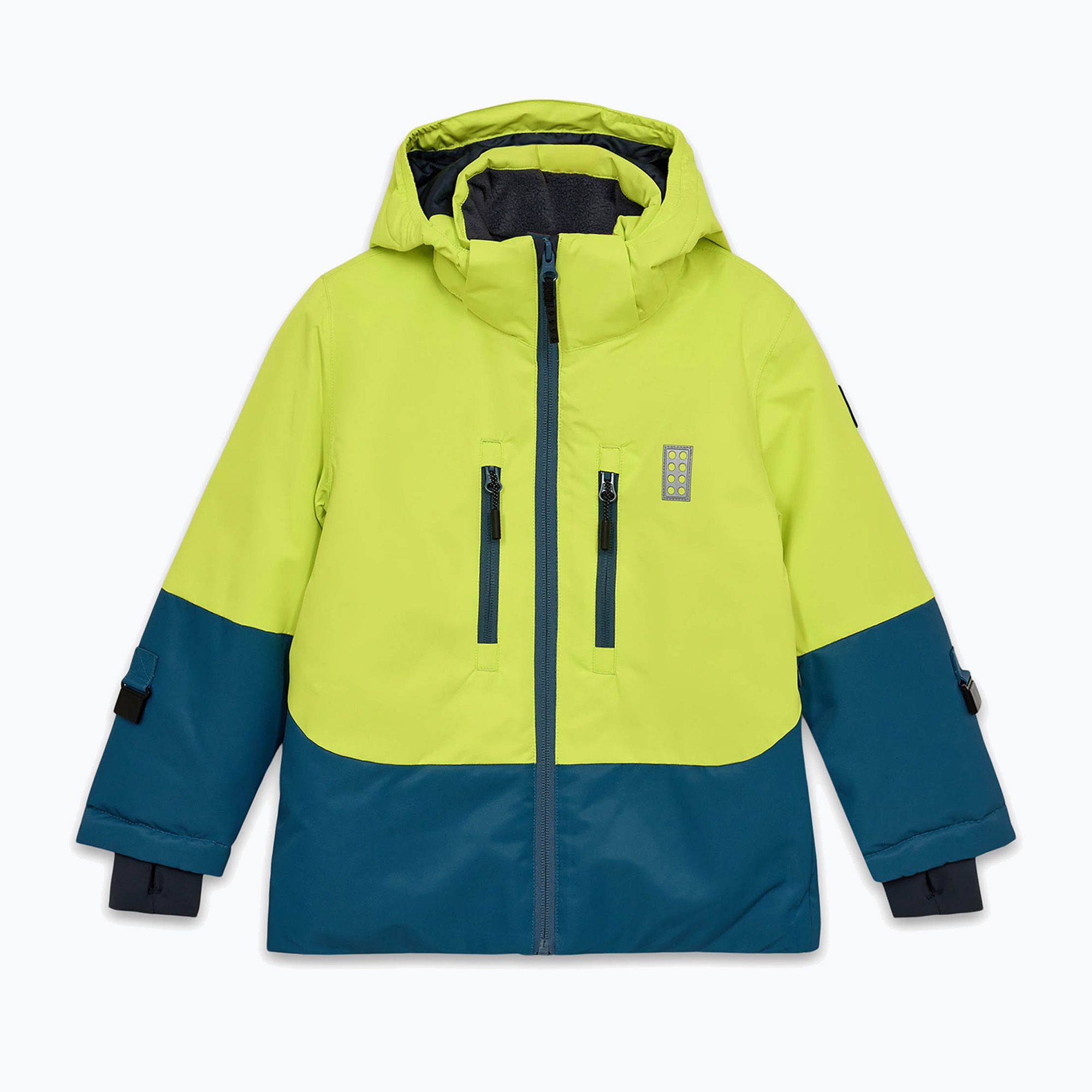 Kurtka narciarska dziecięca LEGO Lwjad 806 lime green 