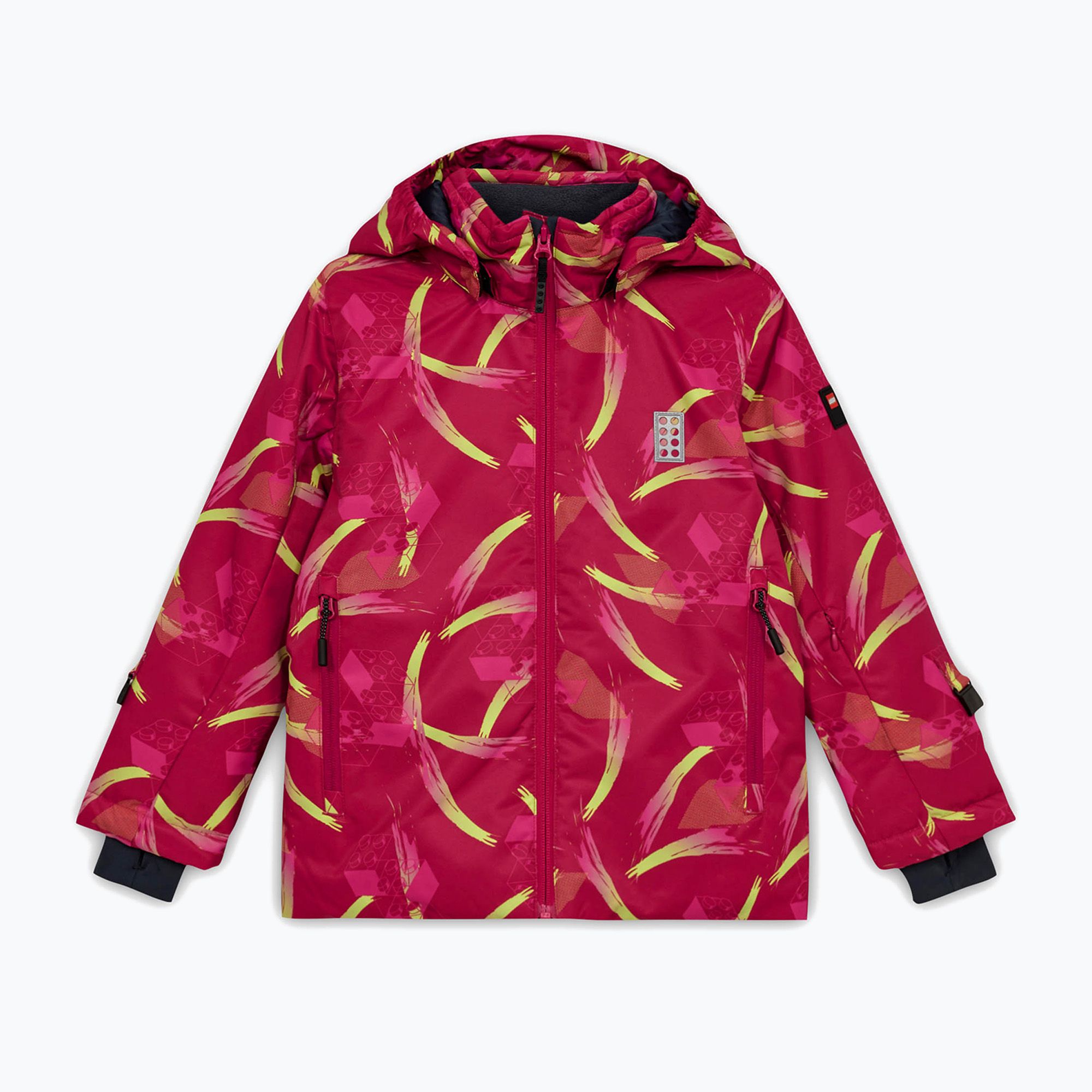 Kurtka narciarska dziecięca LEGO Lwjad 800 dark pink 