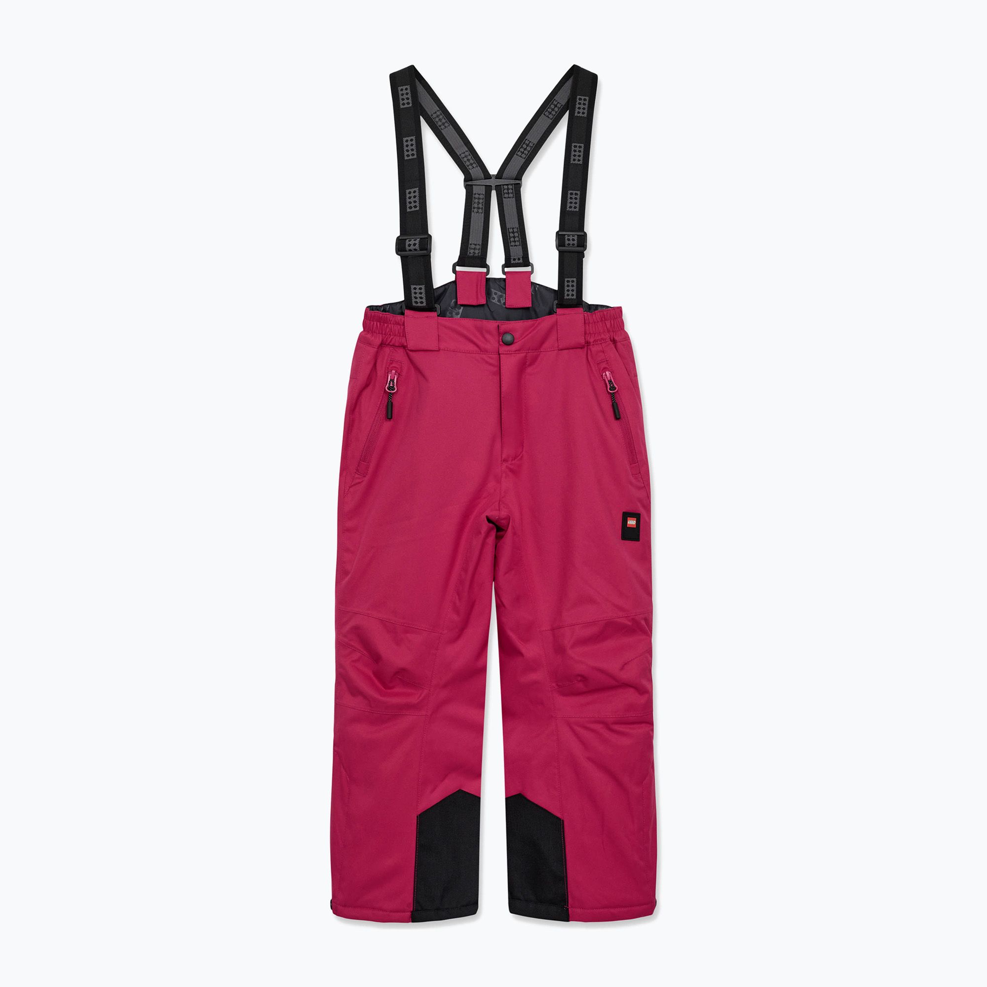 Spodnie narciarskie dziecięce LEGO Lwparaw 702 dark pink 