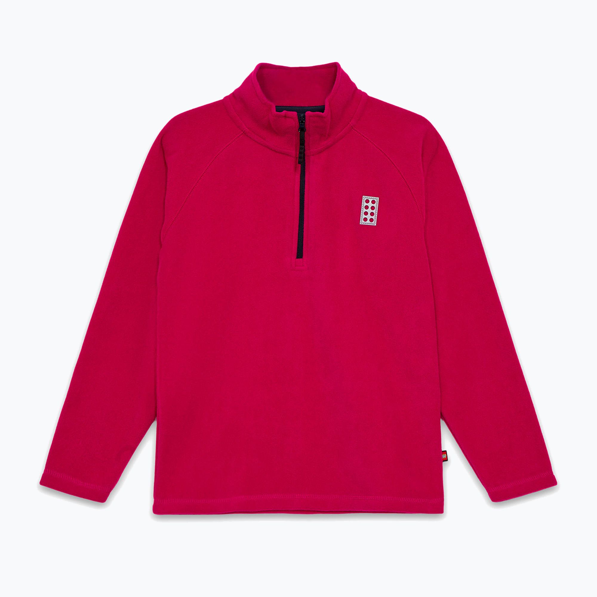 Bluza polarowa dziecięca LEGO Lwsinclair 702 dark pink 