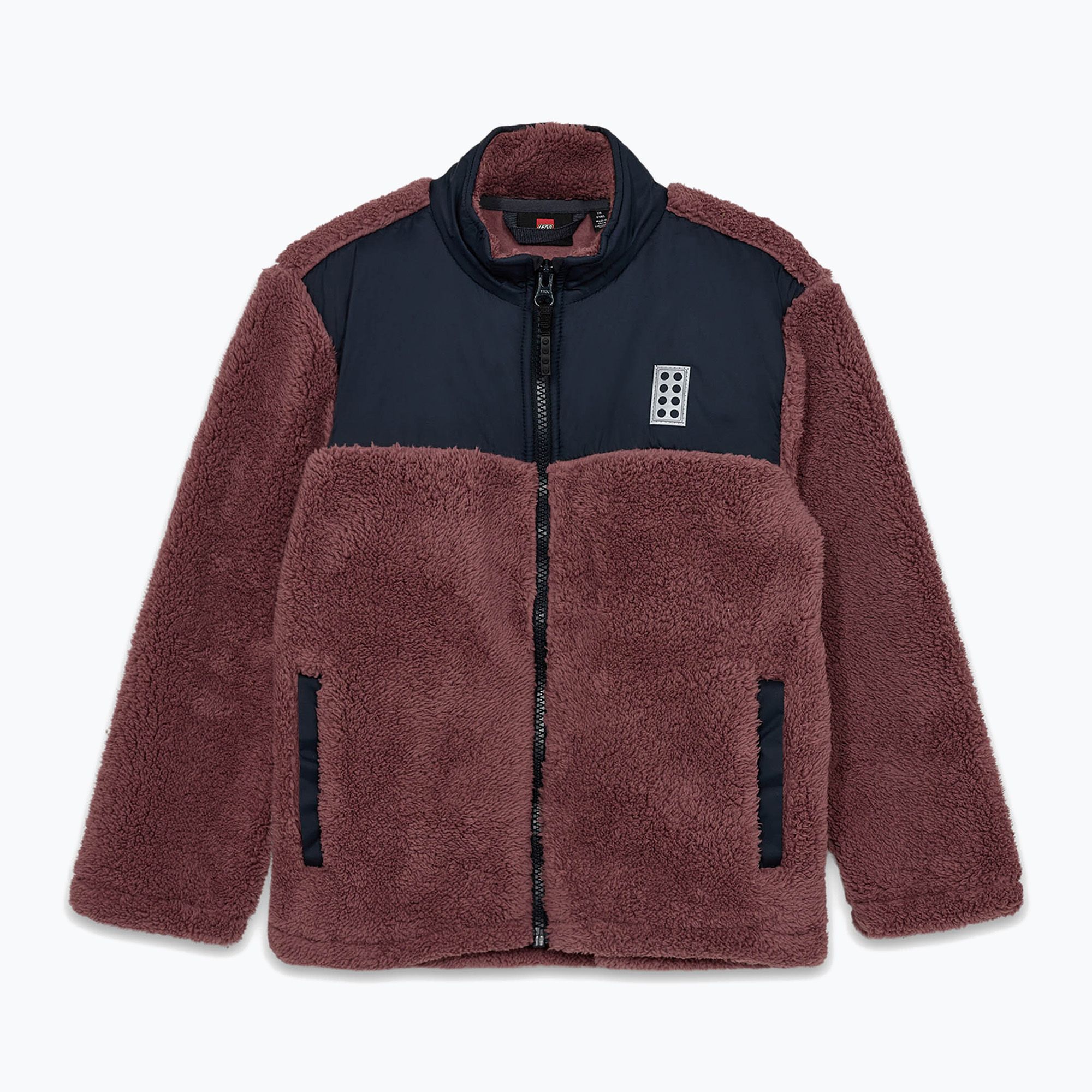 Kurtka dziecięca LEGO Lwscout Teddy light bordeaux 