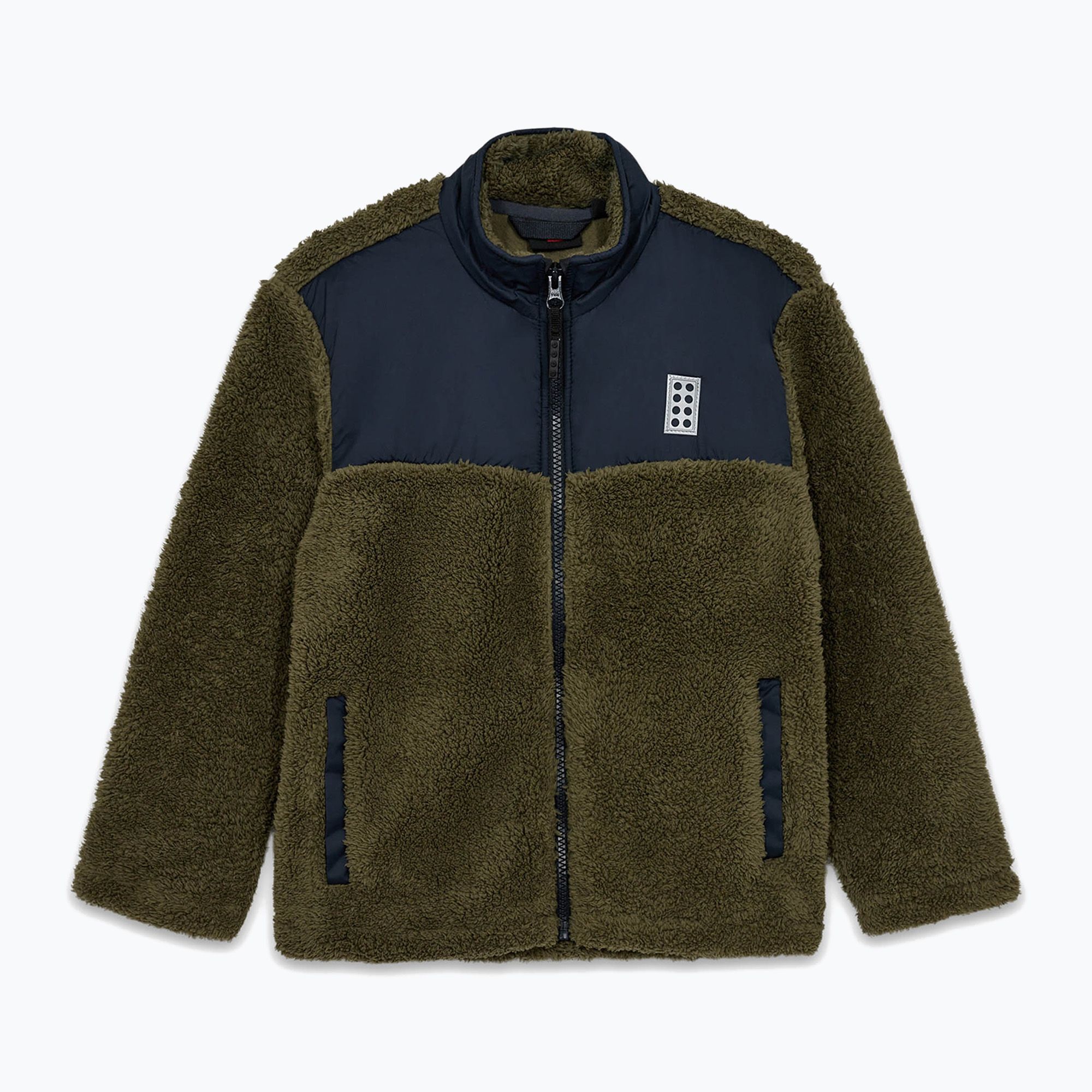 Kurtka dziecięca LEGO Lwscout Teddy dark khaki 