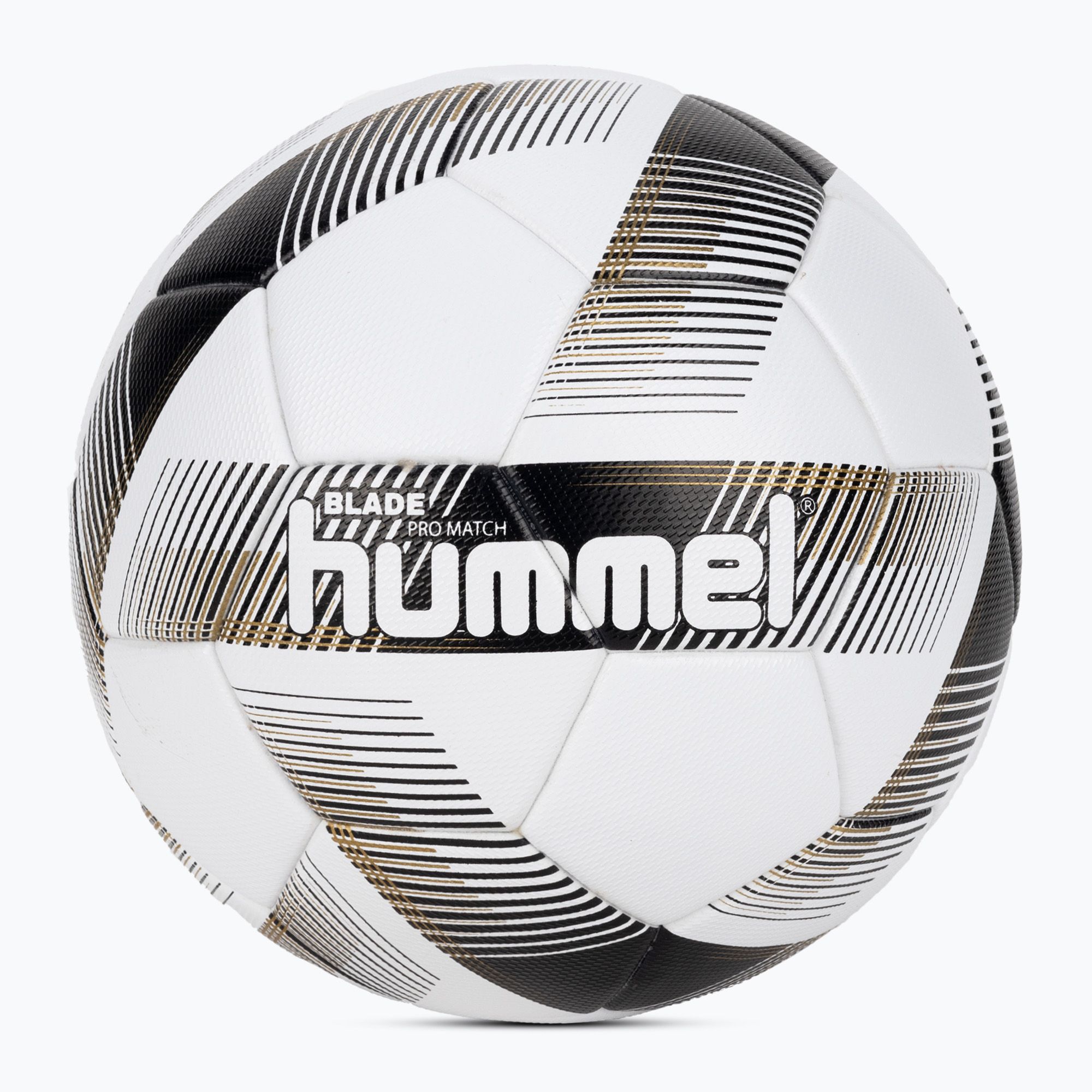Piłka do piłki nożnej Hummel Blade Pro Match FB white/black/gold rozmiar 5 