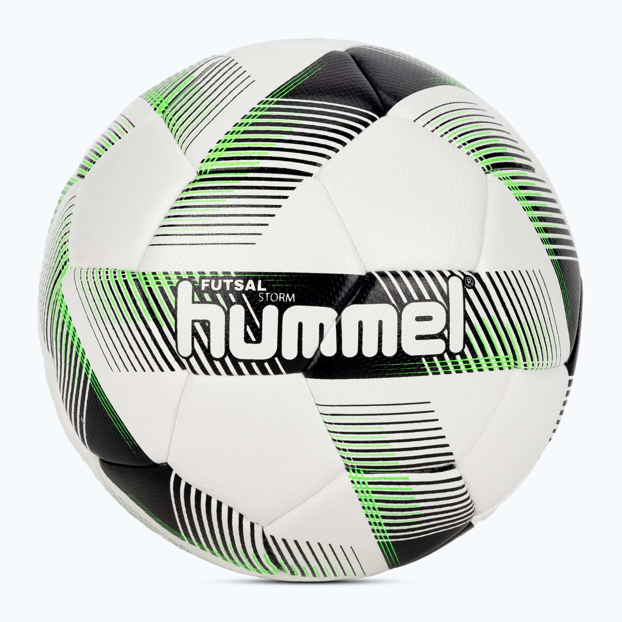 Piłka do piłki nożnej Hummel Storm FB white/black/green rozmiar 4 