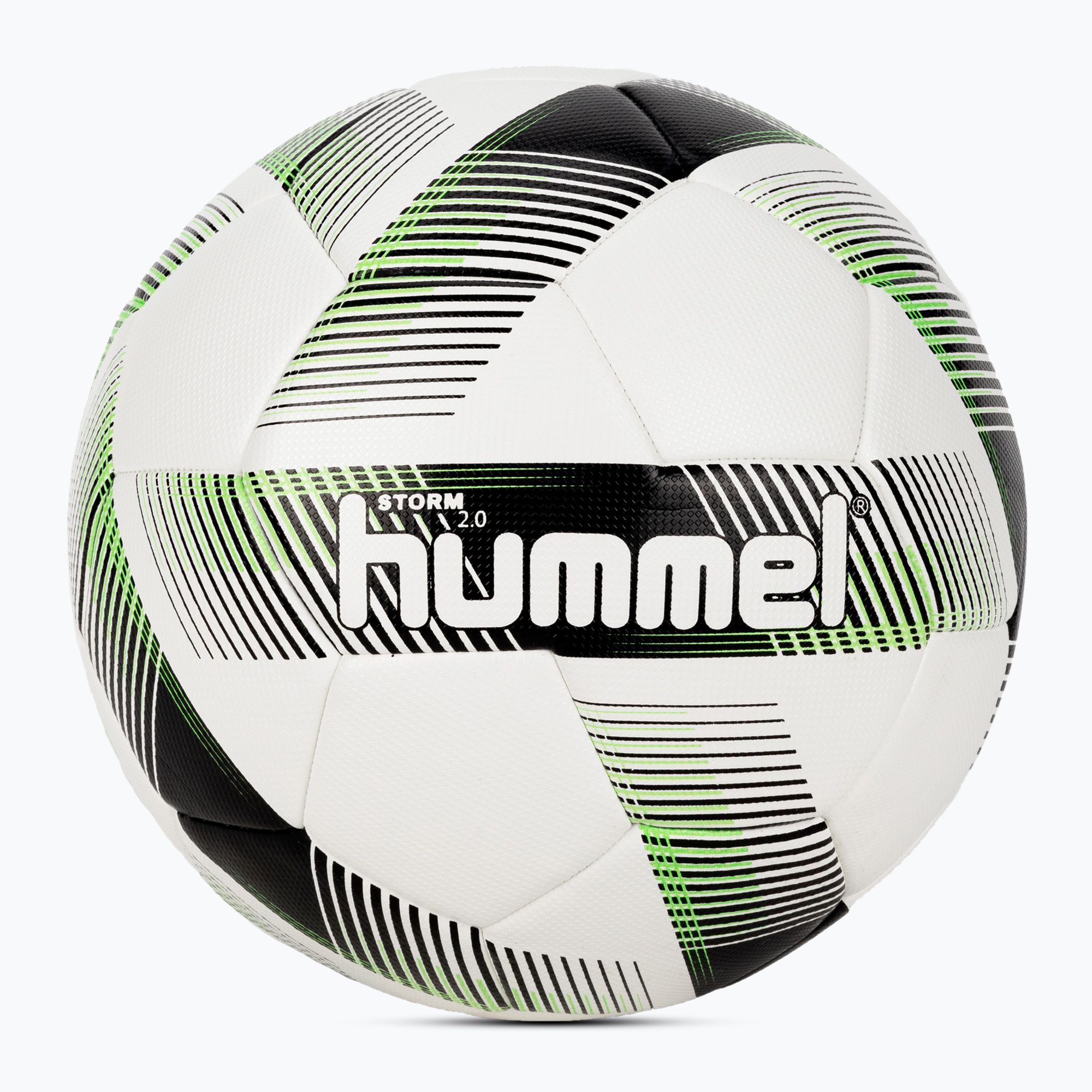 Piłka do piłki nożnej Hummel Storm 2.0 FB white/black/green rozmiar 5 