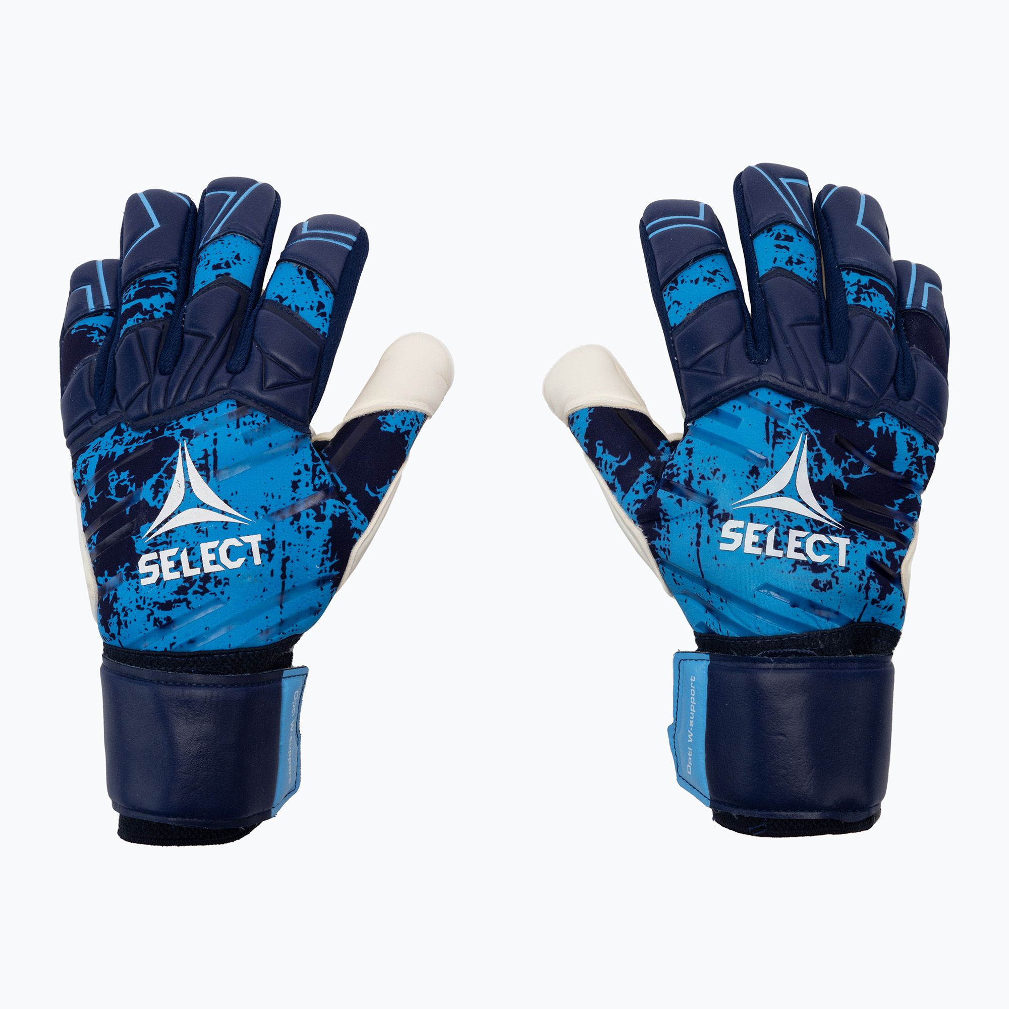 Rękawice bramkarskie SELECT 77 Super GRIP V22 niebiesko-białe 500062 