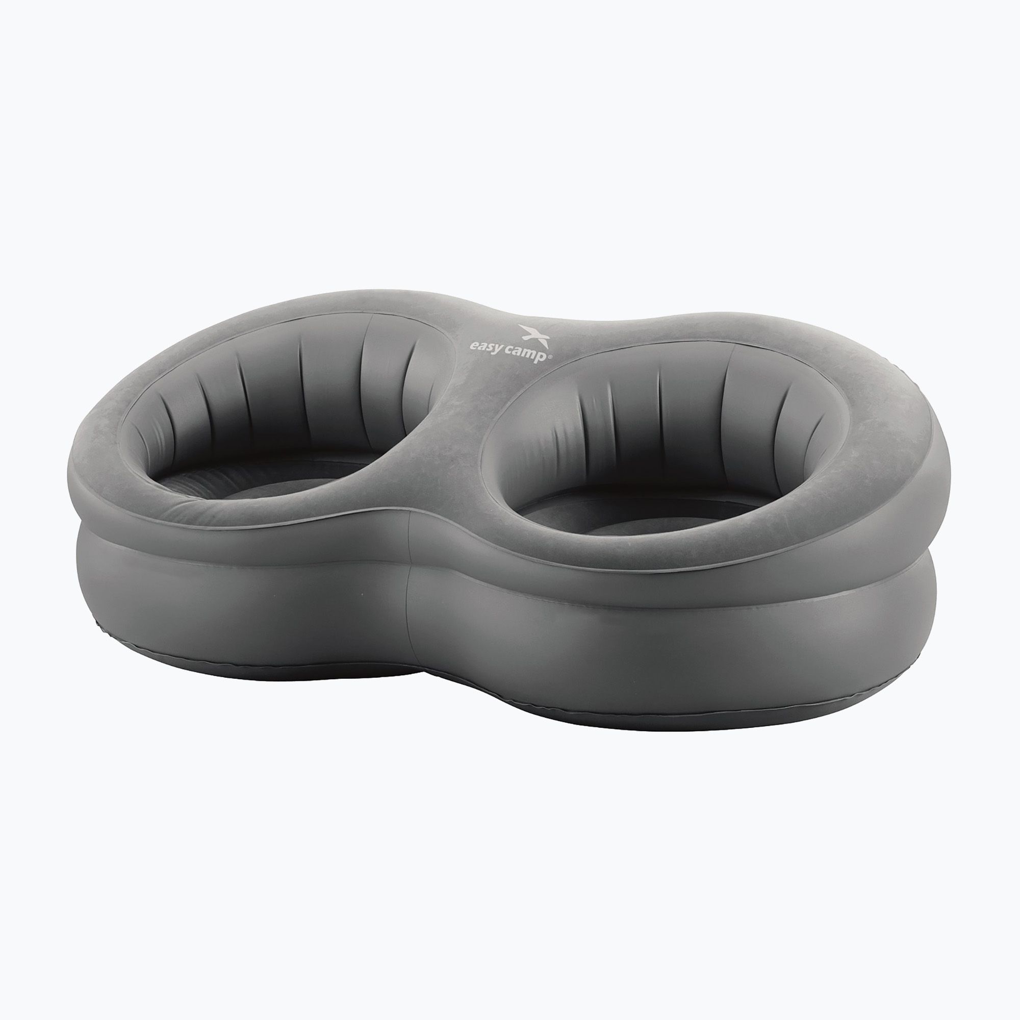 Fotel turystyczny dmuchany Easy Camp Movie seat Double szary 300048 
