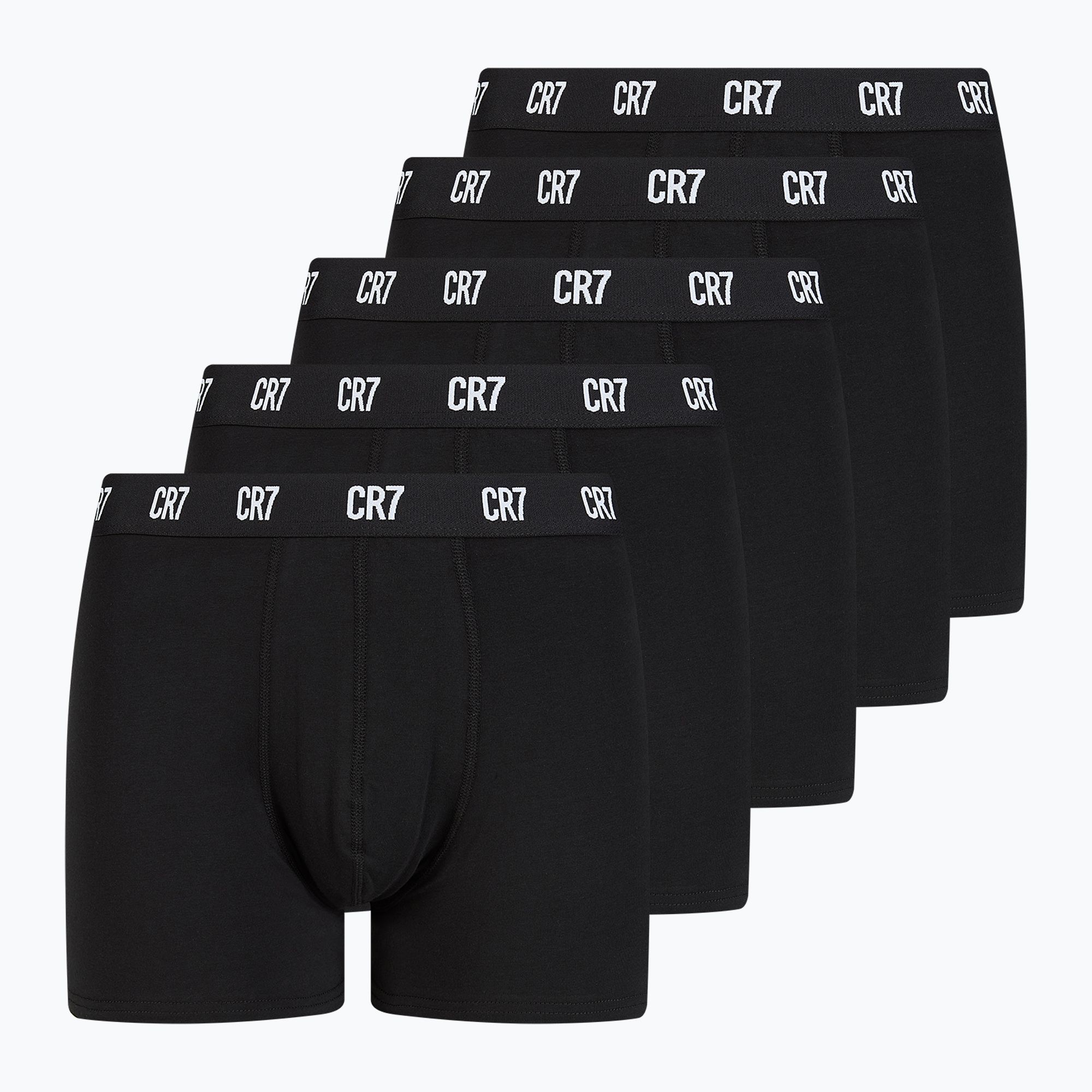 Bokserki męskie CR7 Basic Trunk 5 par black/white 