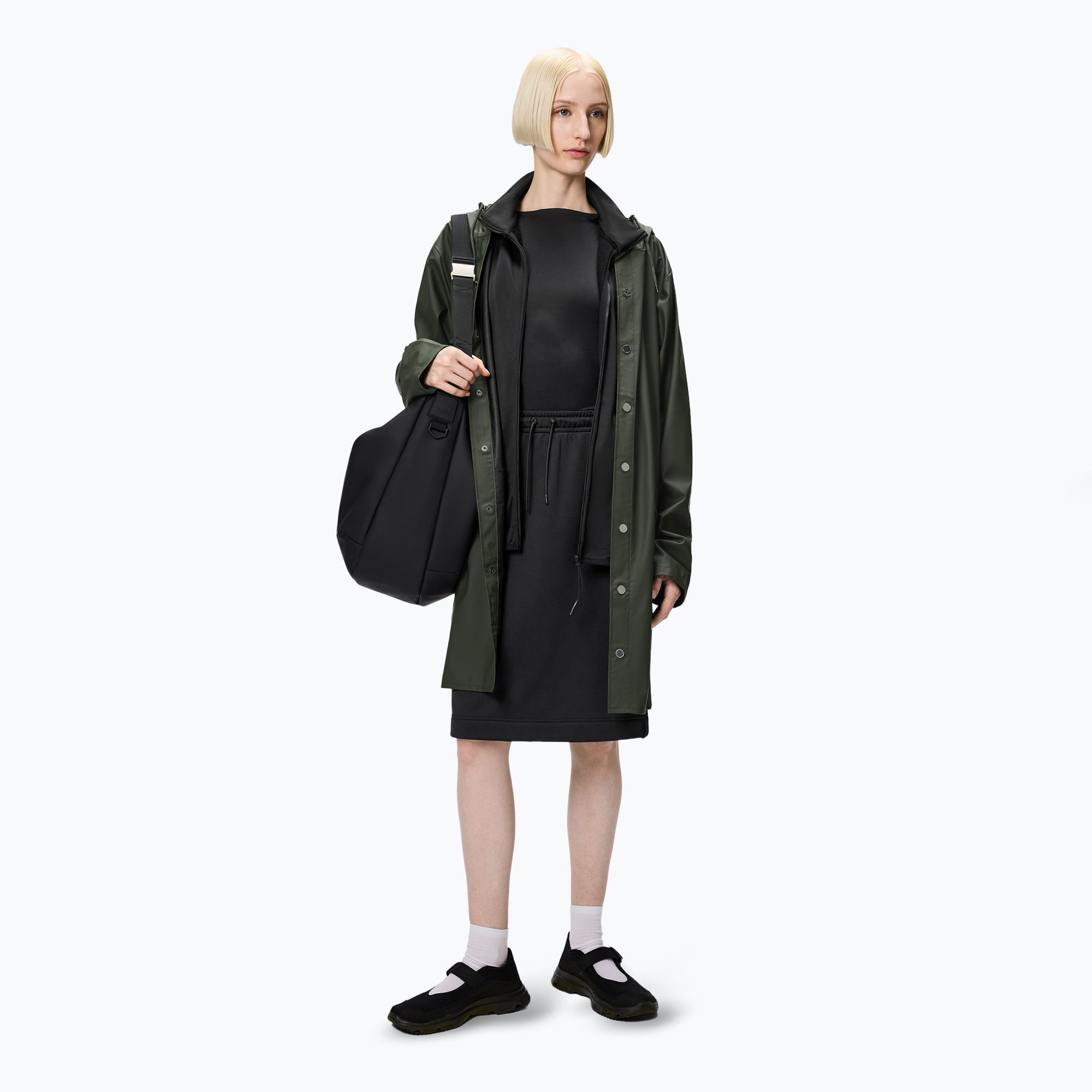 Kurtka Rains Long Jacket green 