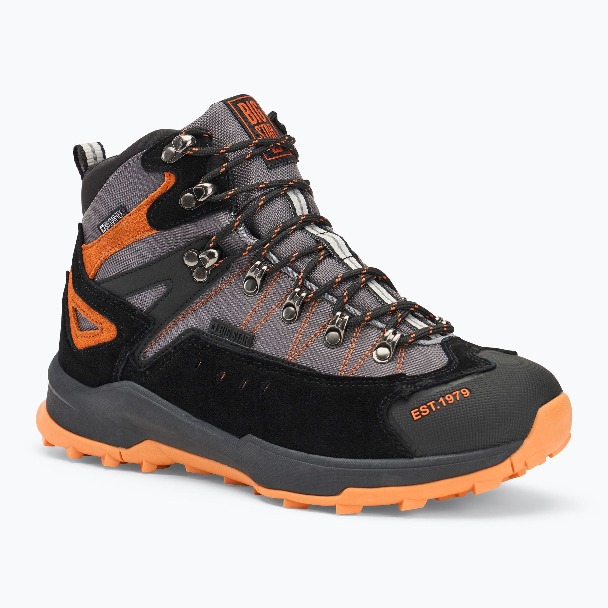 Buty męskie BIG STAR OO174339 black/orange 