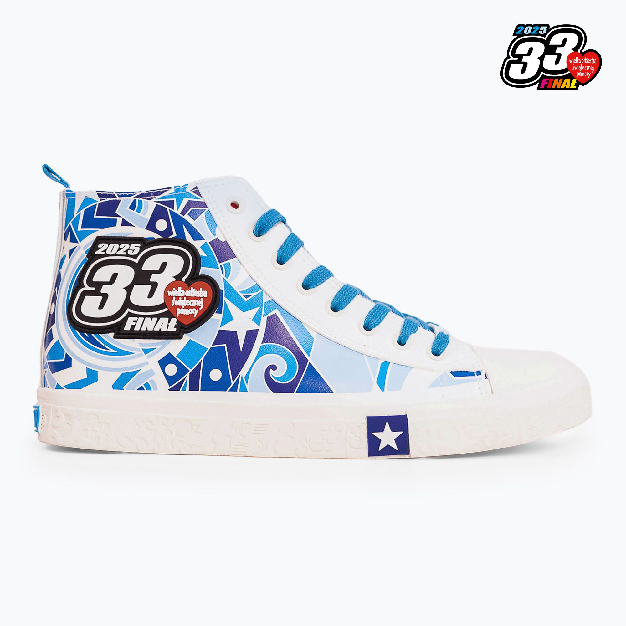 Trampki męskie oficjalne WOŚP BIG STAR RR174654 biały 