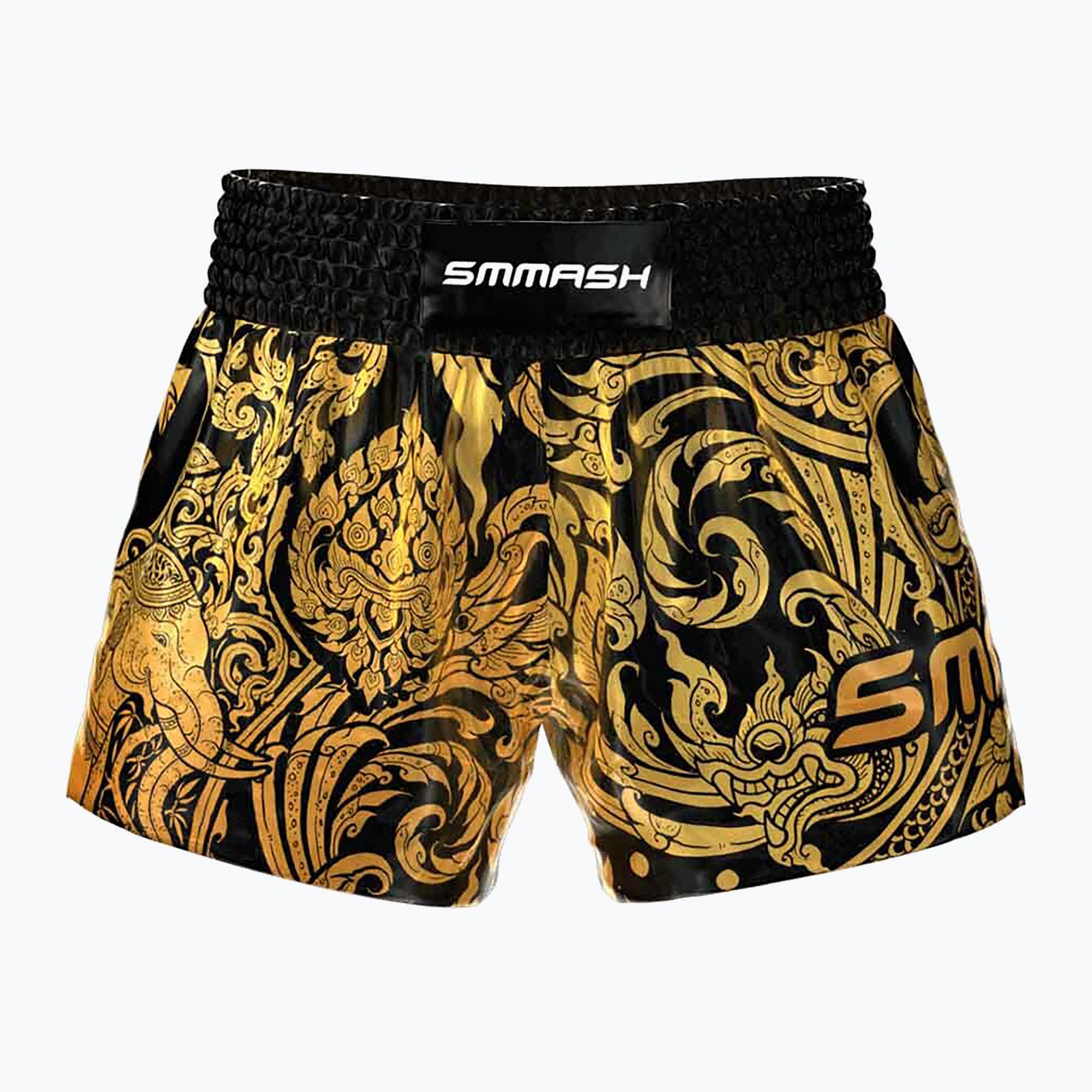 Spodenki treningowe męskie SMMASH Muay Thai Story złote 