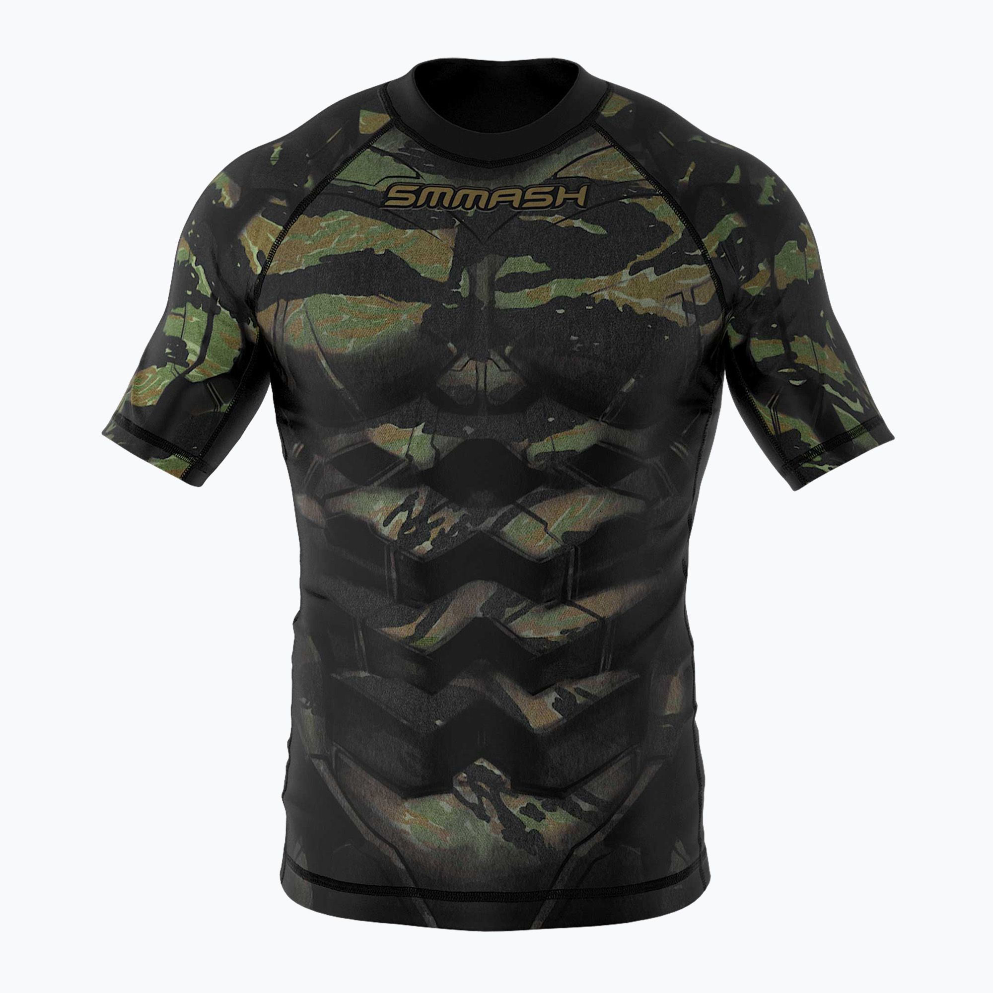 Rashguard dziecięcy SMMASH Tiger Armour zielony 