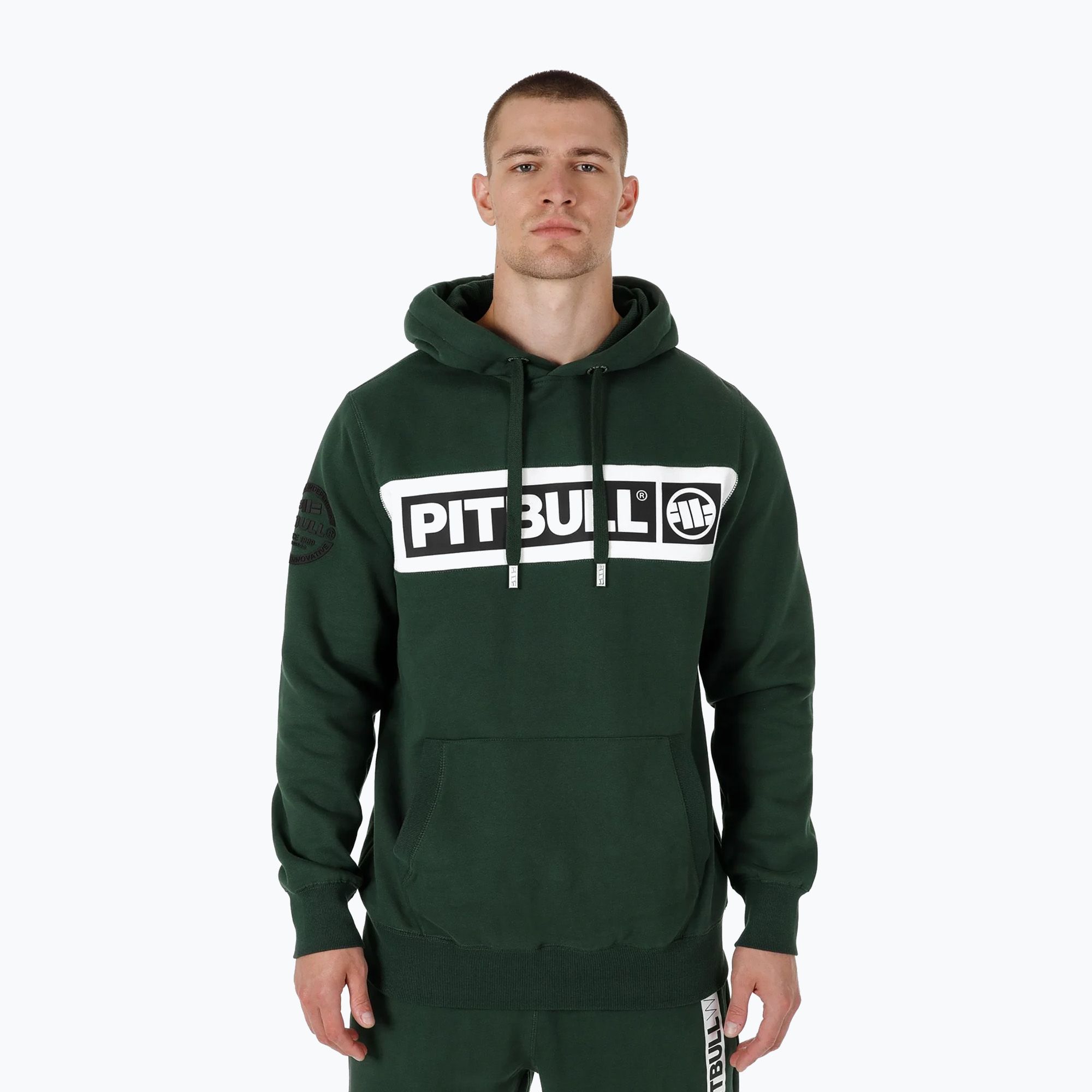 Bluza męska Pitbull Sherwood Hooded dark green 