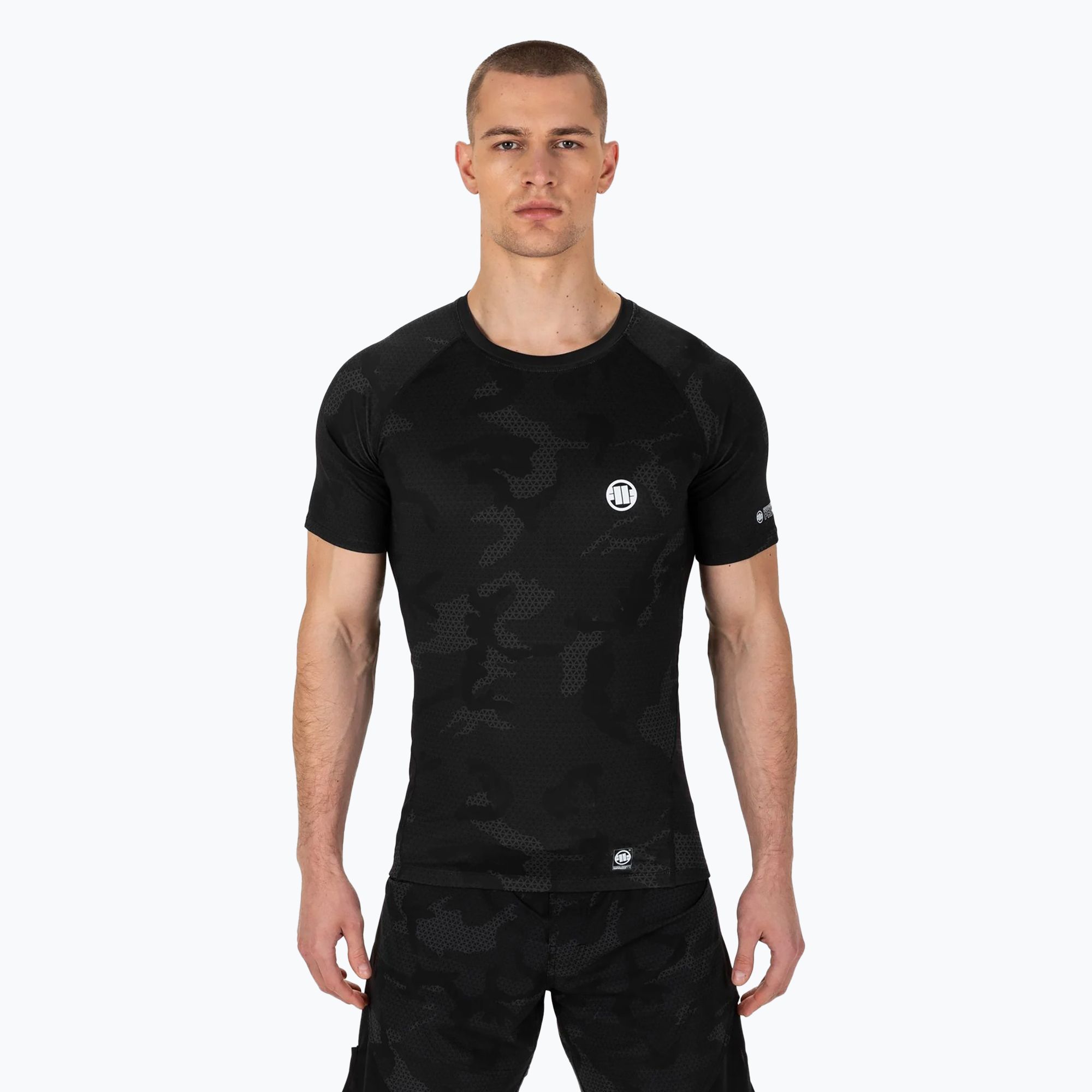 Rashguard męski Pitbull Rashguard Net Camo II black camo 