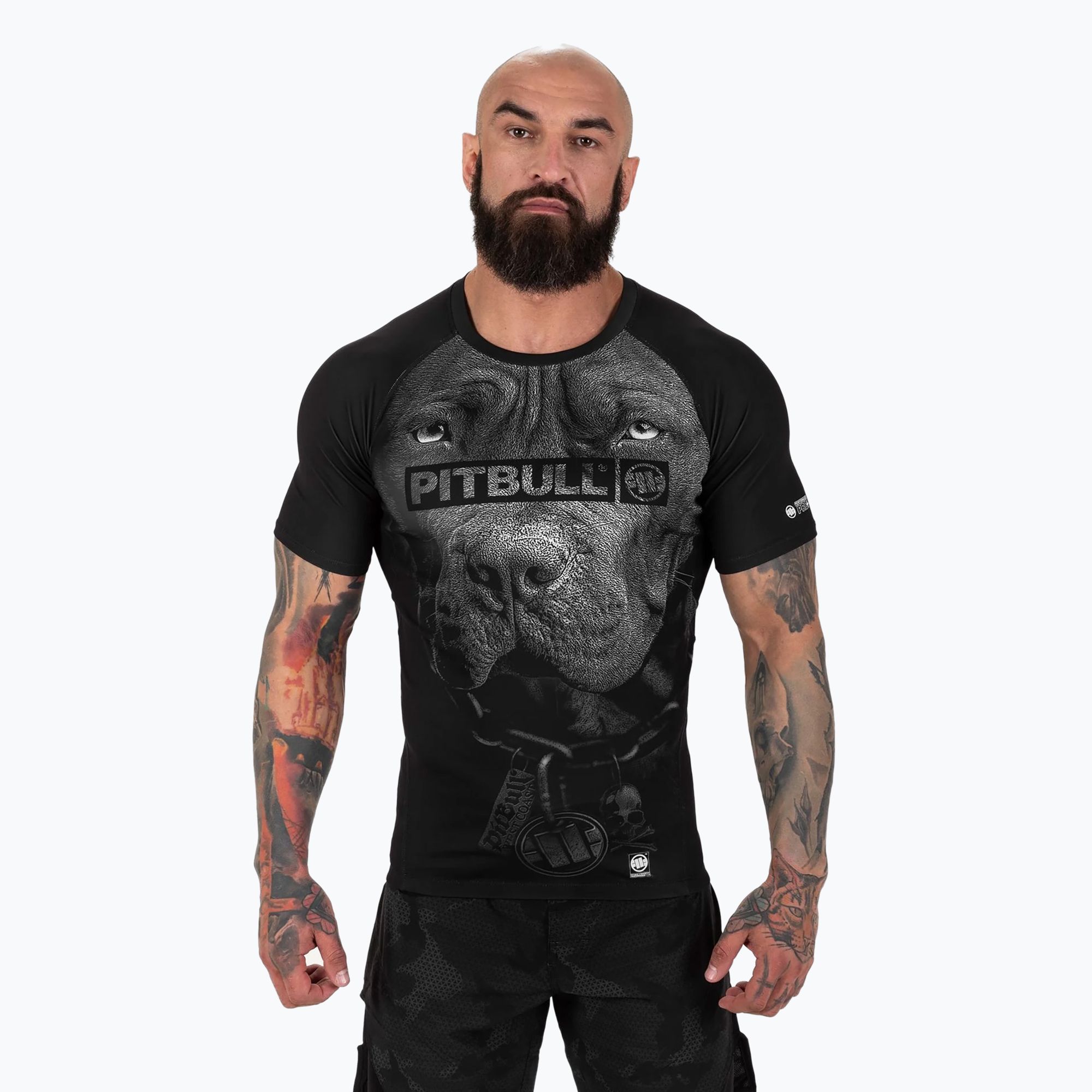 Rashguard męski Pitbull Born in 1989 Rashguard black 