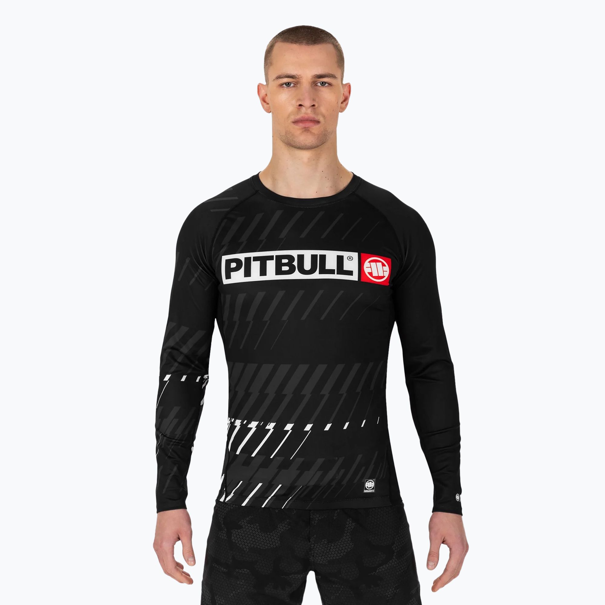 Rashguard longsleeve męski Pitbull Rashguard Street Dog black 