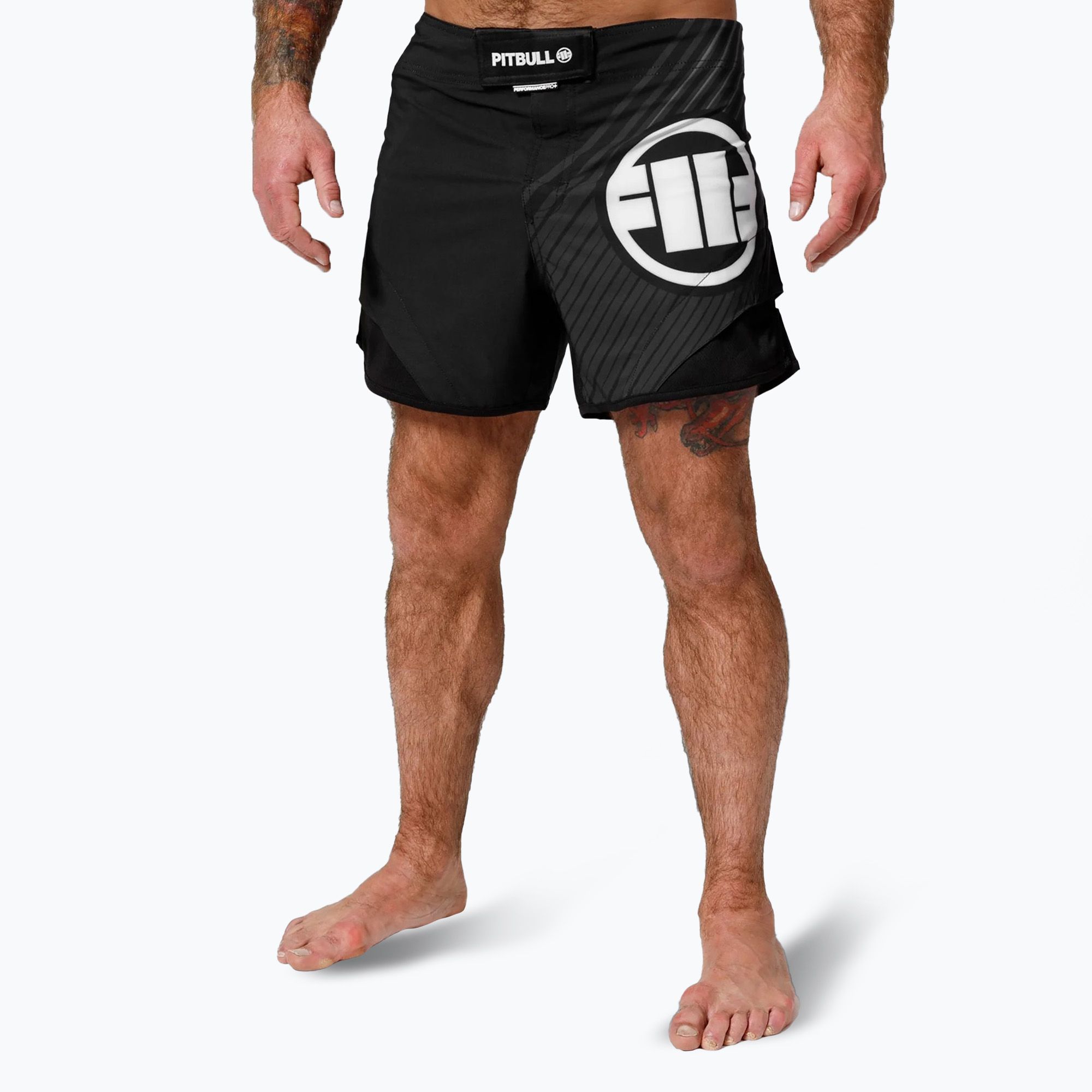 Spodenki grapplingowe męskie Pitbull Grappling 2 Pro Hilltop black 