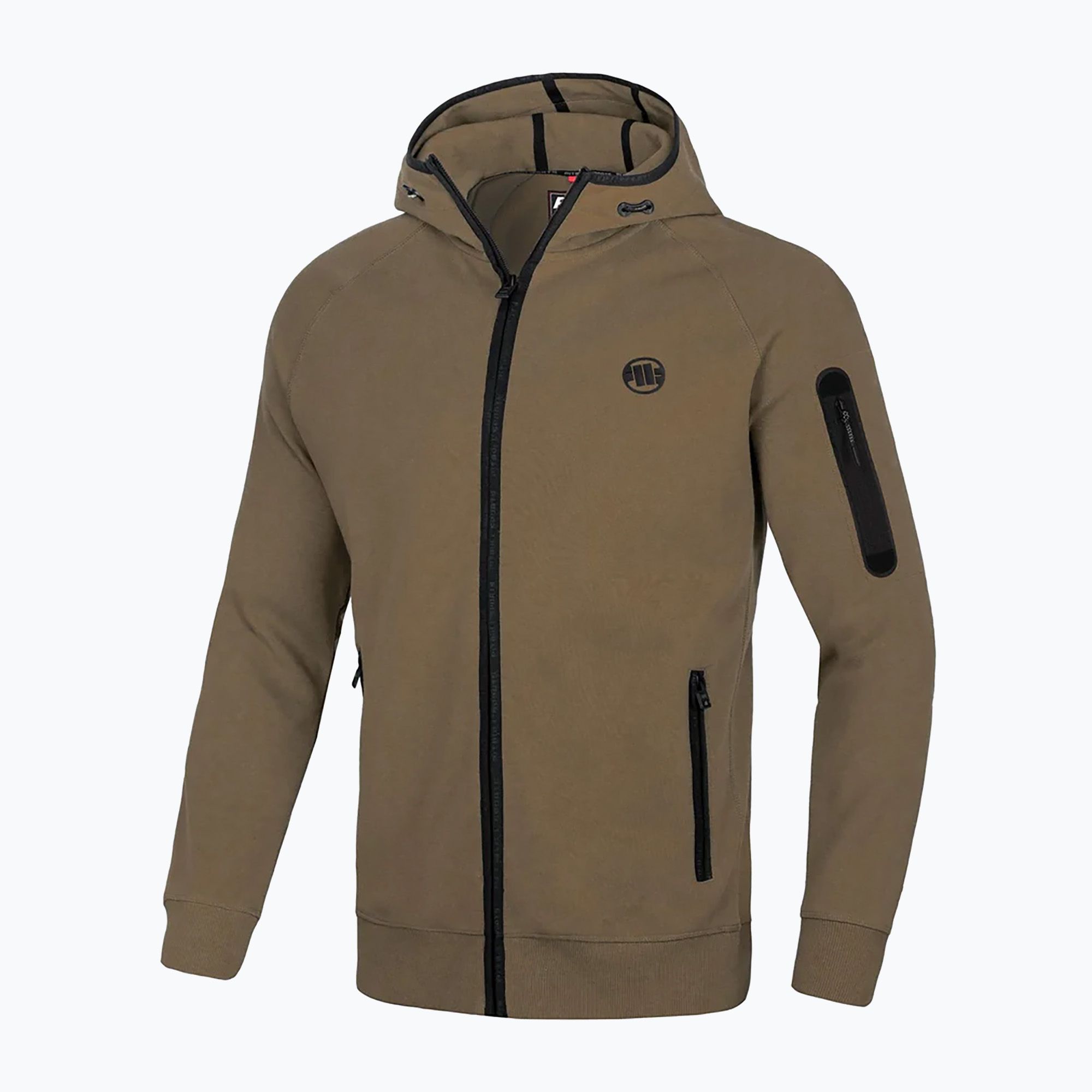 Bluza męska Pitbull Hermes Hooded Zip coyote brown 