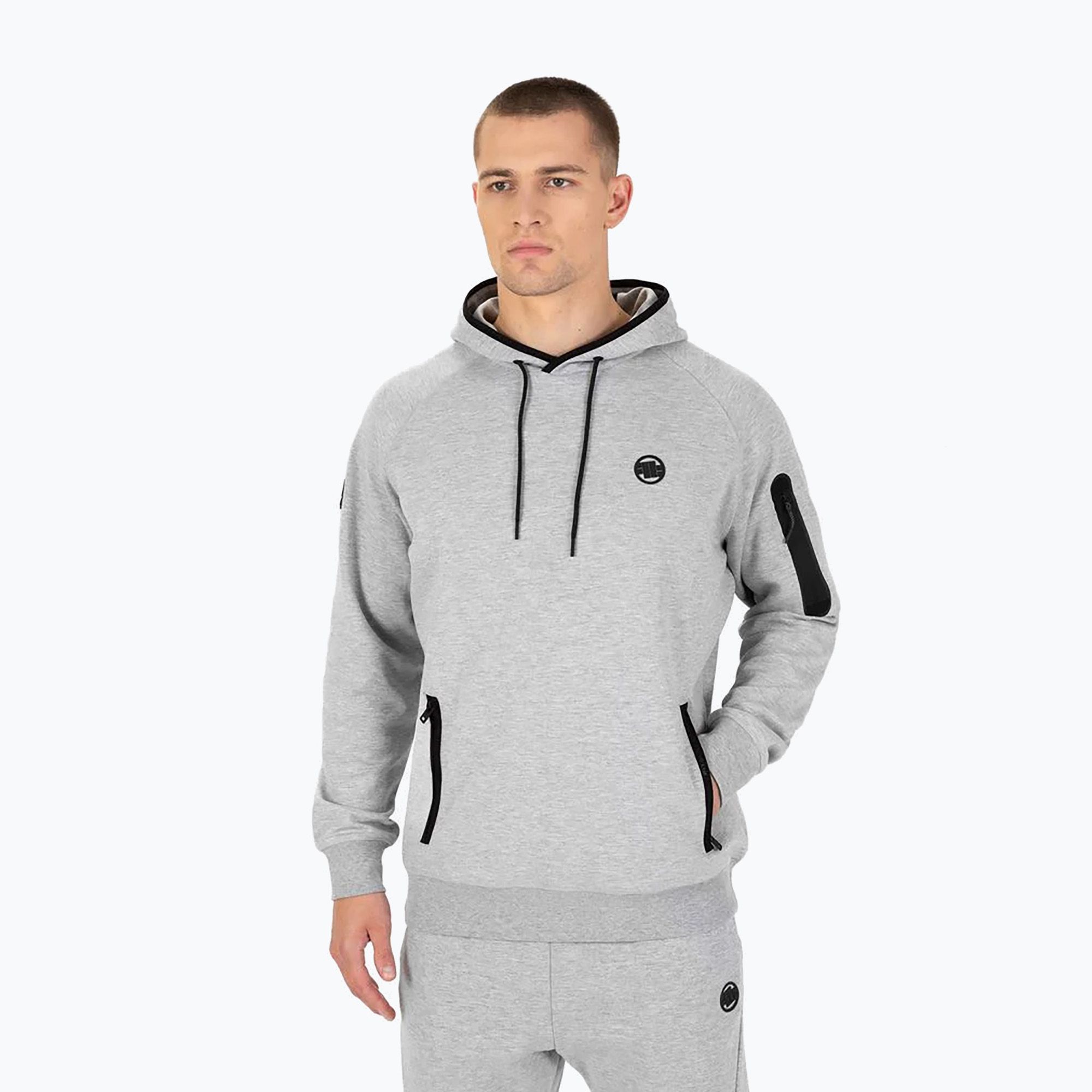 Bluza męska Pitbull Stafford Hooded grey/melange 
