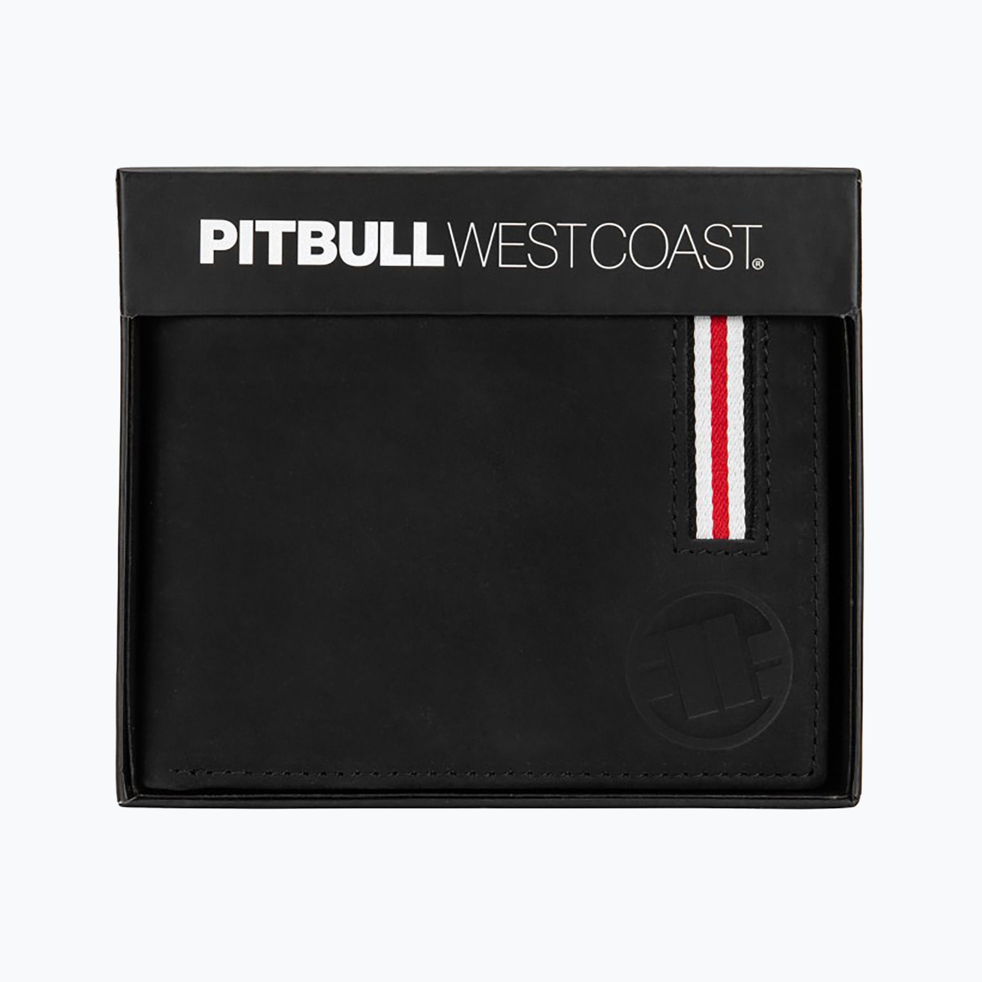 Portfel męski Pitbull Lin Wood 2 Embosed Leather black 