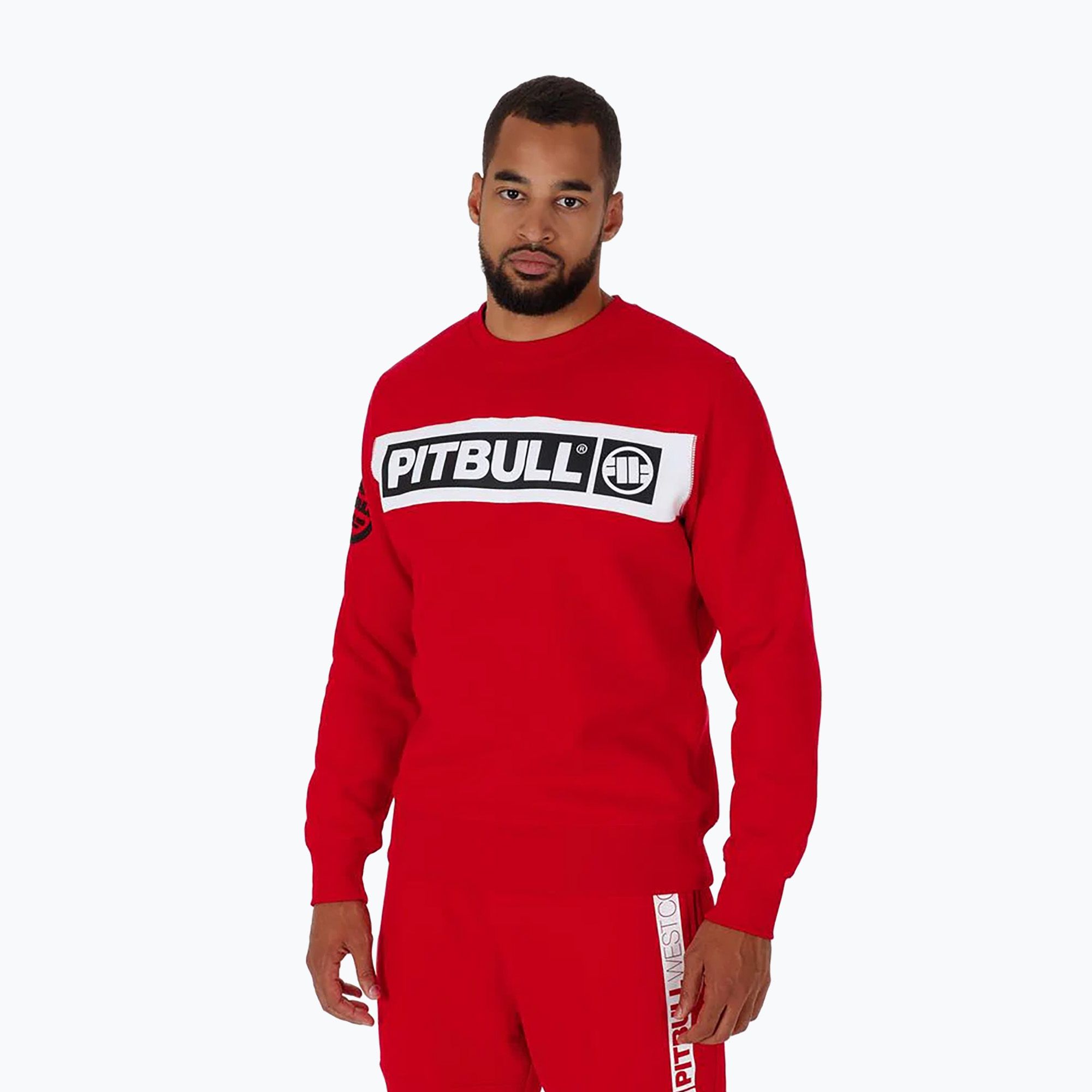 Bluza męska Pitbull Sherwood Crewneck red 