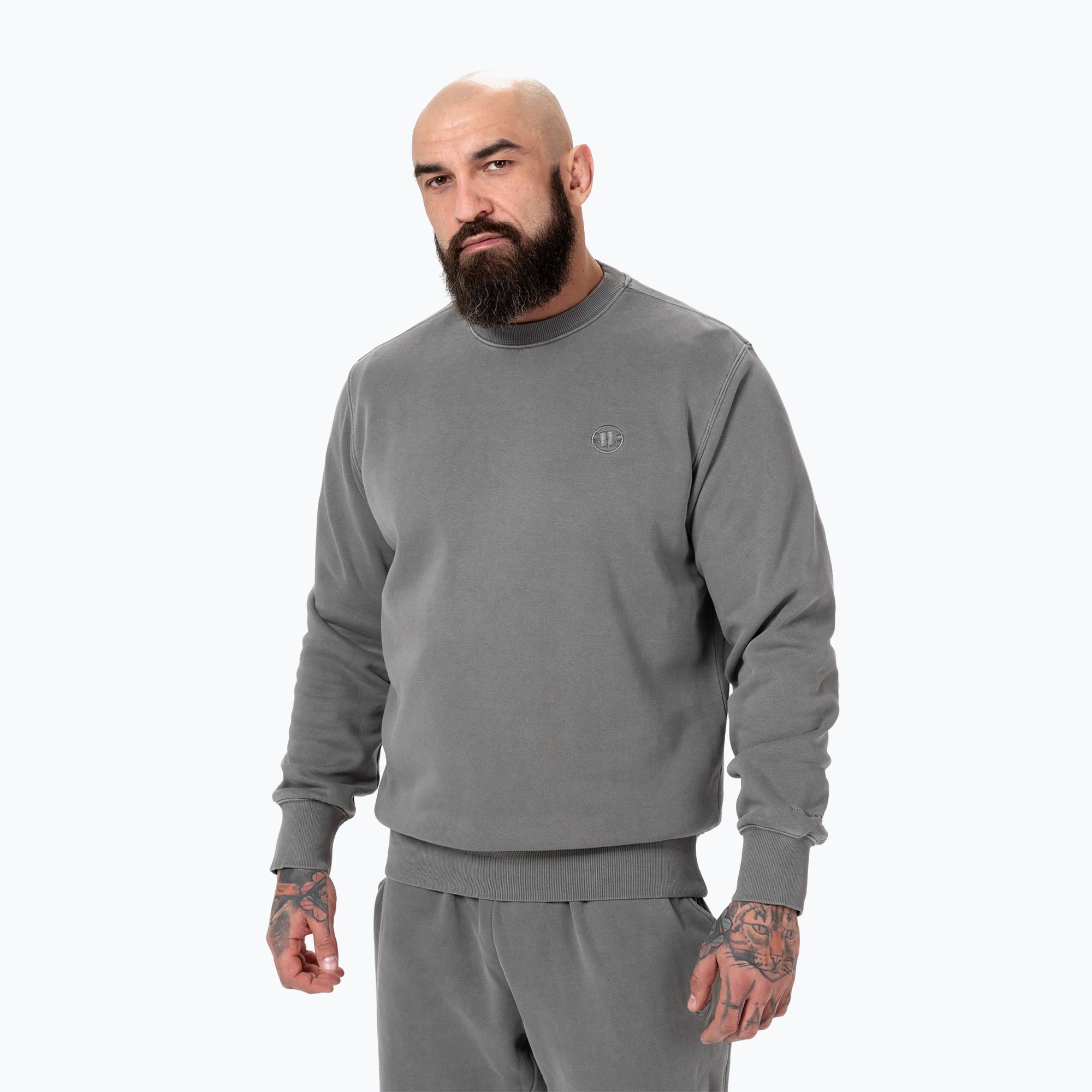 Bluza męska Pitbull Lancaster Crewneck grey 