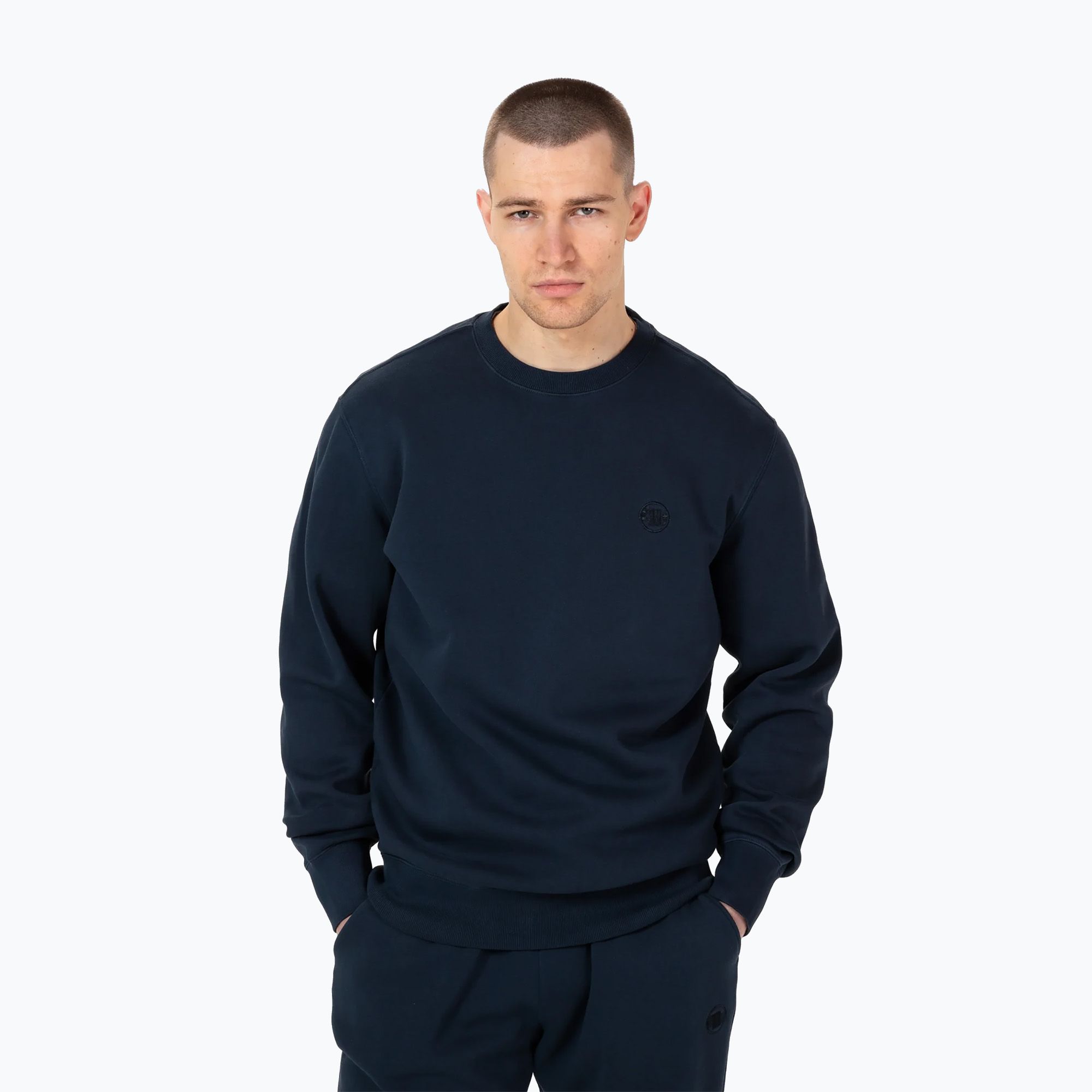 Bluza męska Pitbull Lancaster Crewneck dark navy 