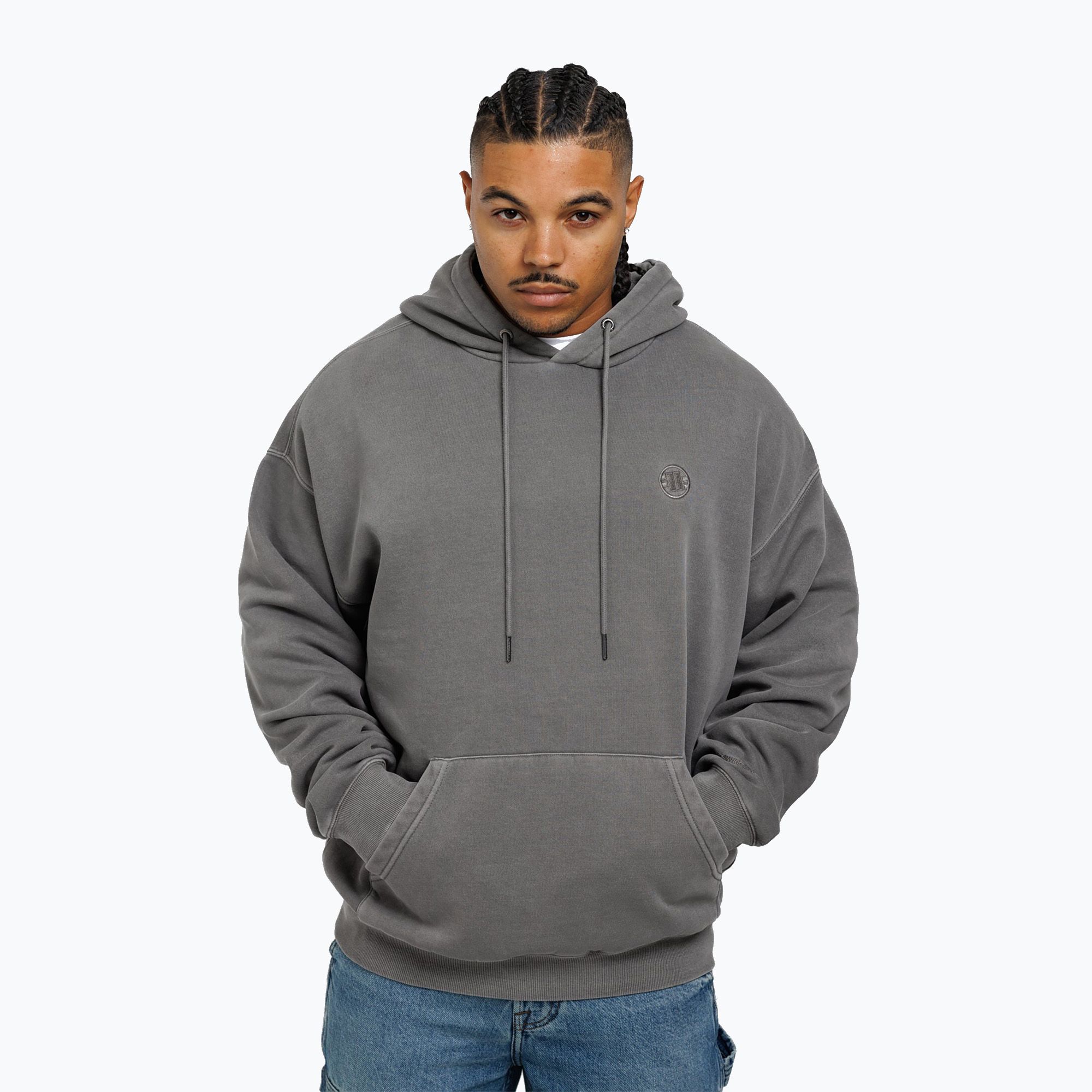 Bluza męska Pitbull Lancaster Hooded grey 