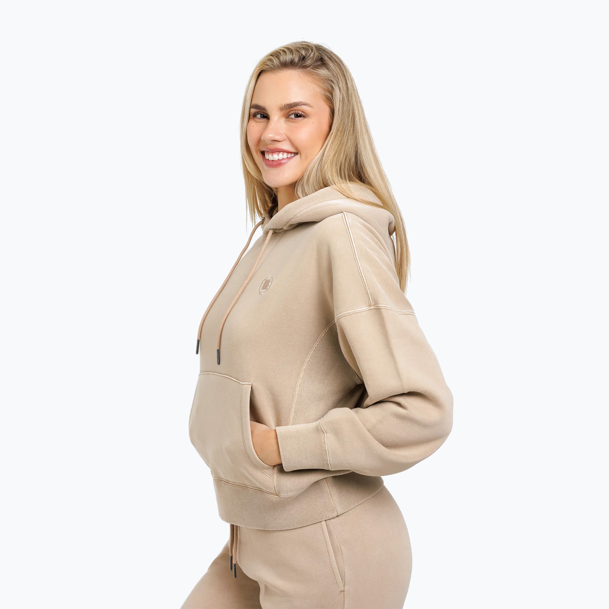 Bluza damska Pitbull Manzanita Washed Hooded sand 